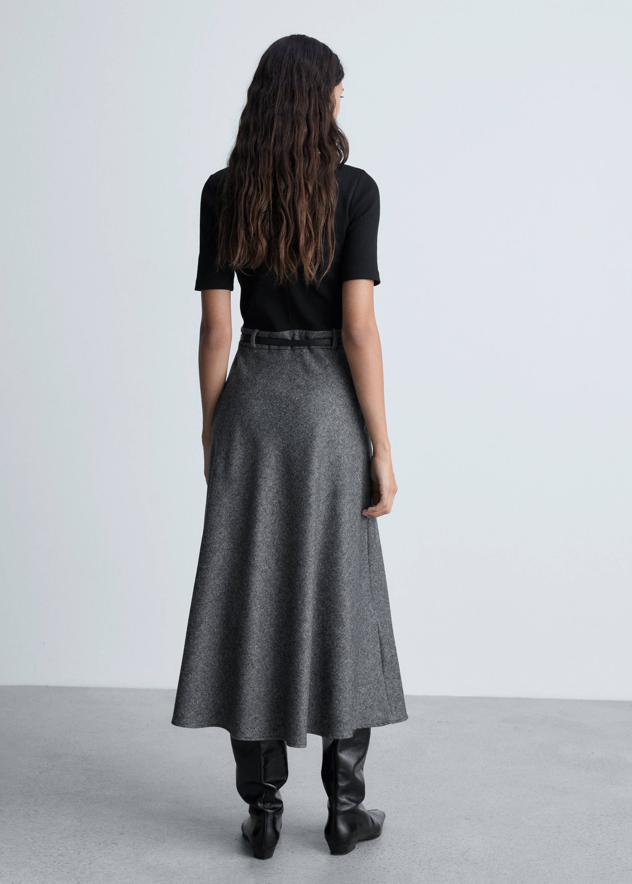 Combined turtleneck dress - Reverse of the article