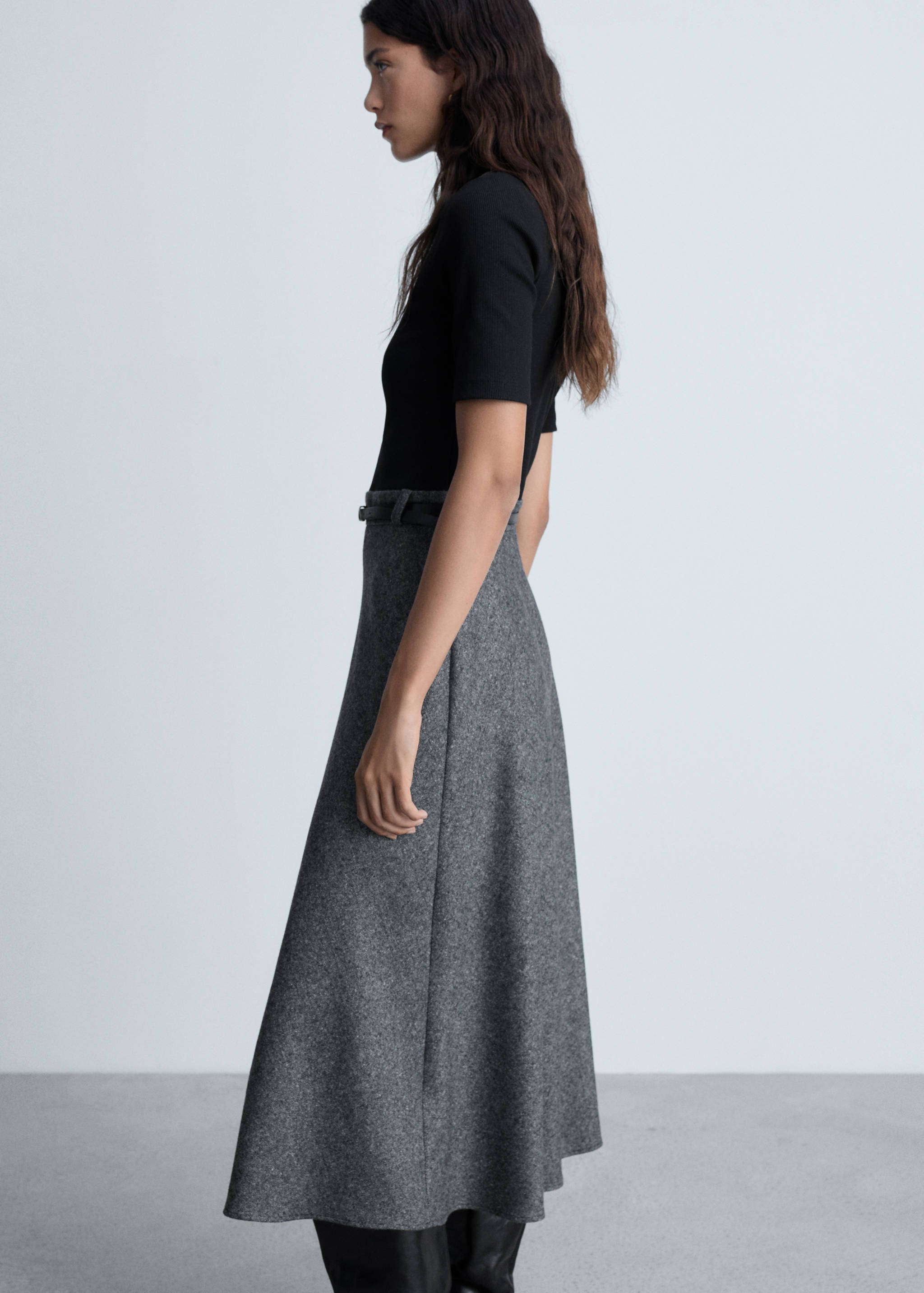Combined turtleneck dress - Details of the article 1