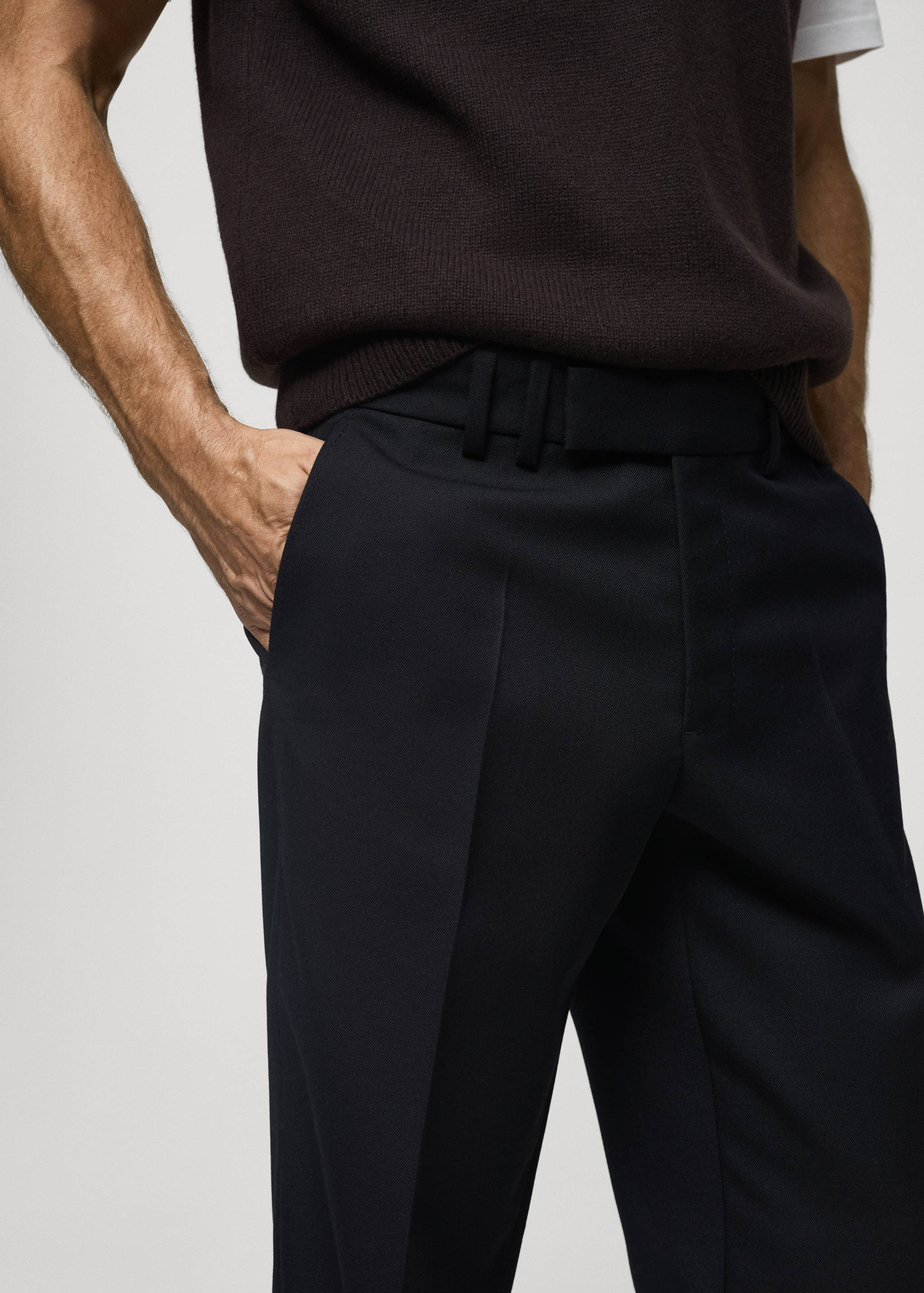 常规版型羊毛裤 - null