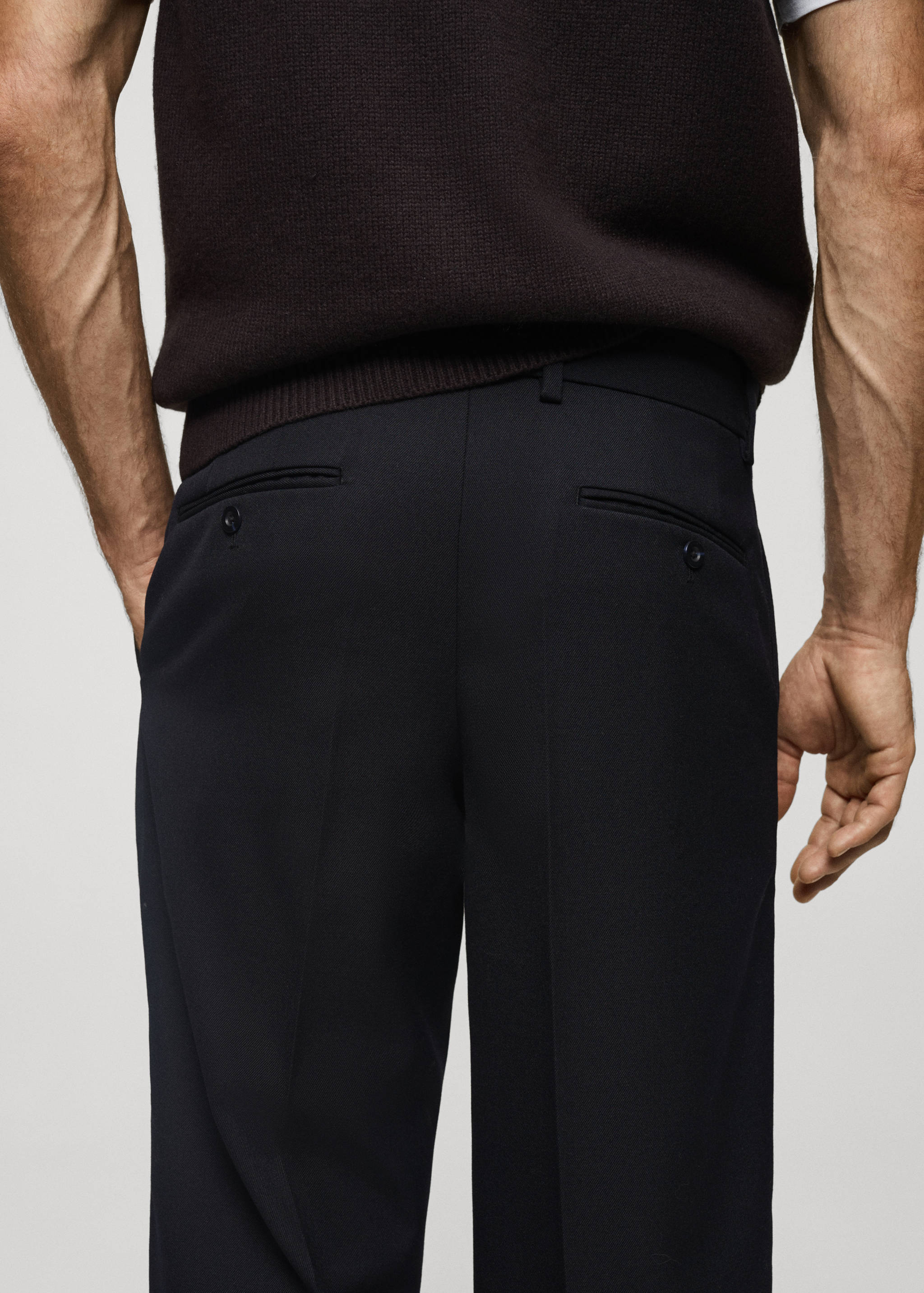 常规版型羊毛裤 - null