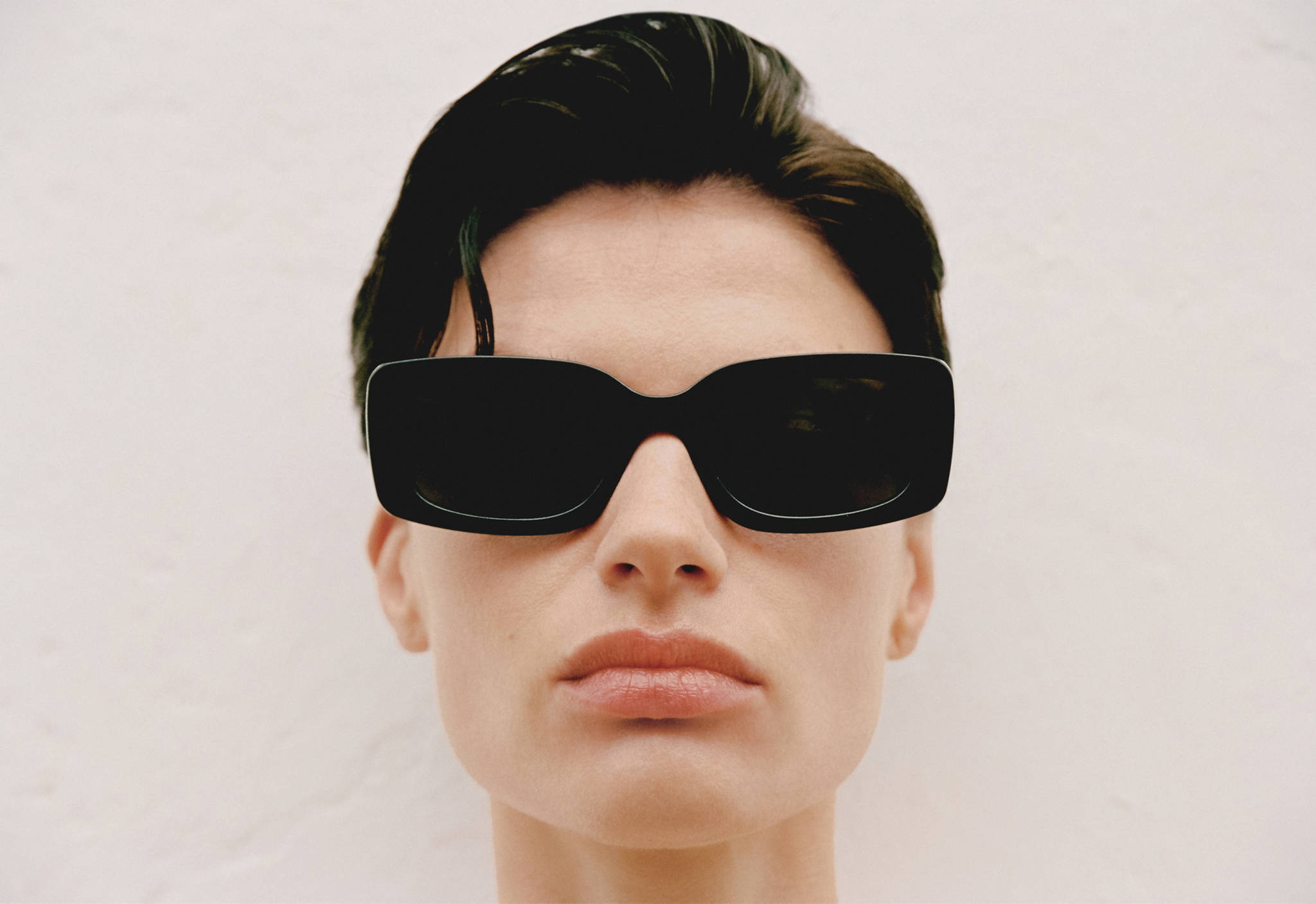 Resin frame sunglasses - Panoramic plane