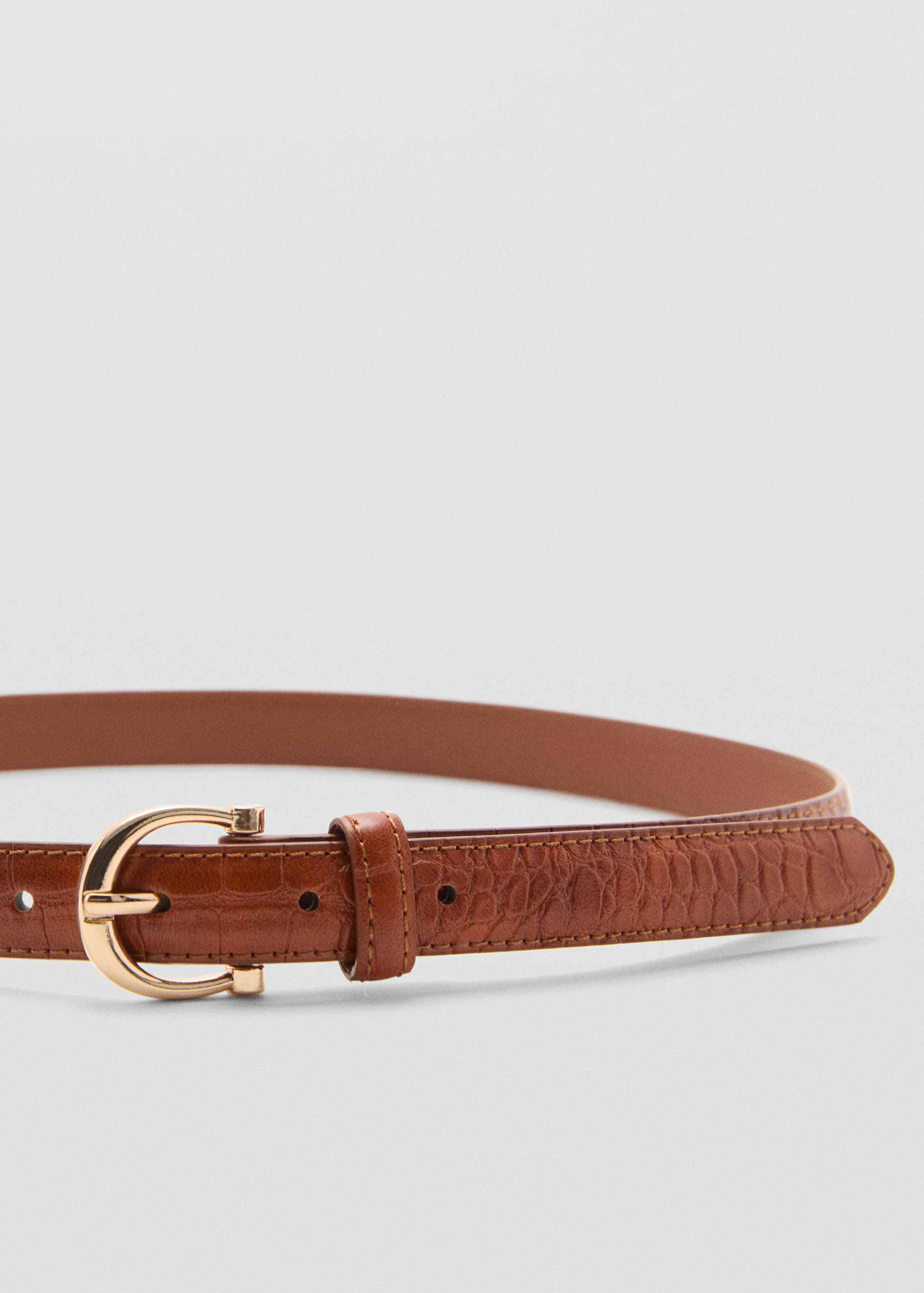 Crocodile effect belt - Medium plane
