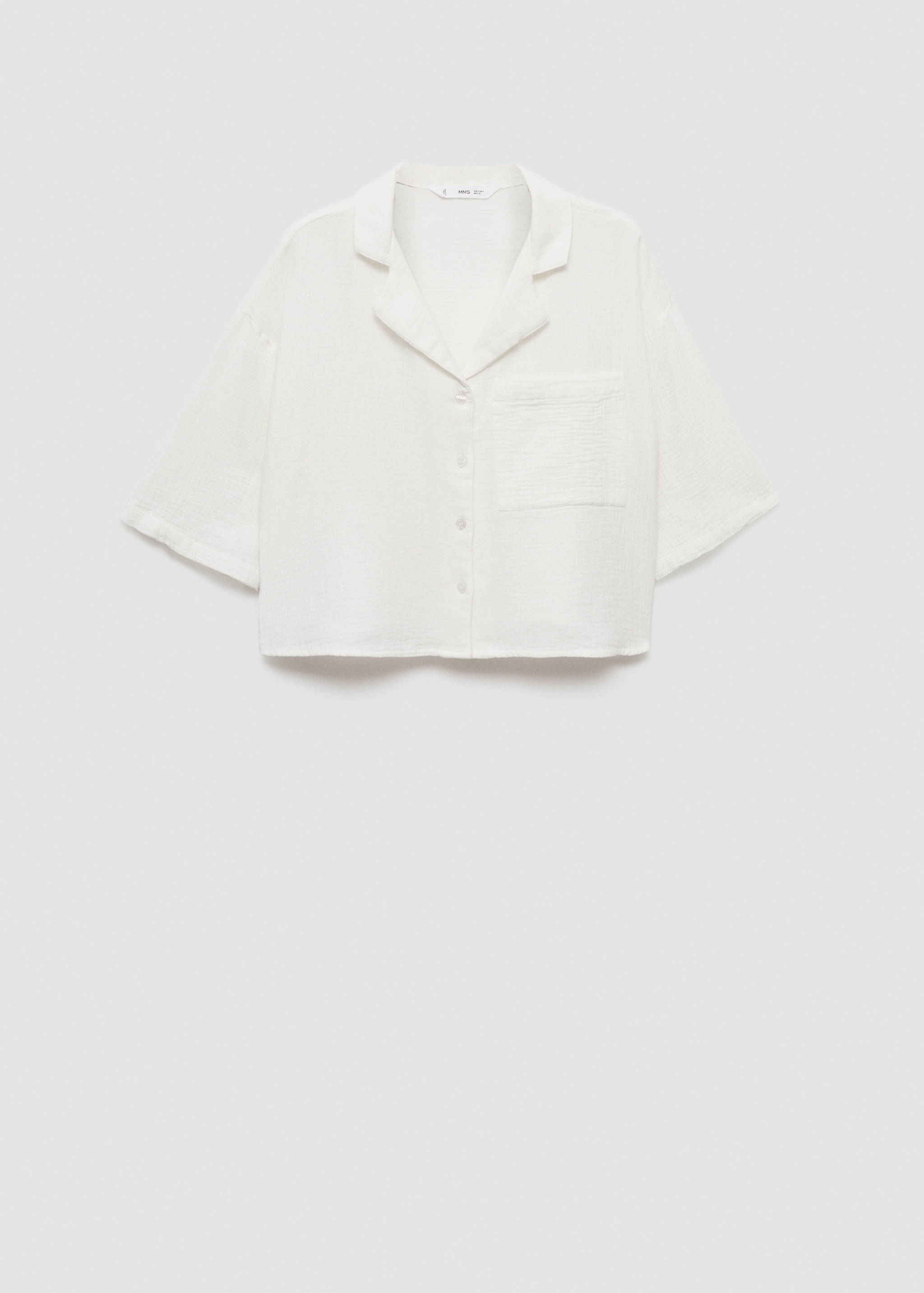 Camisa cotó màniga curta - Article sense model