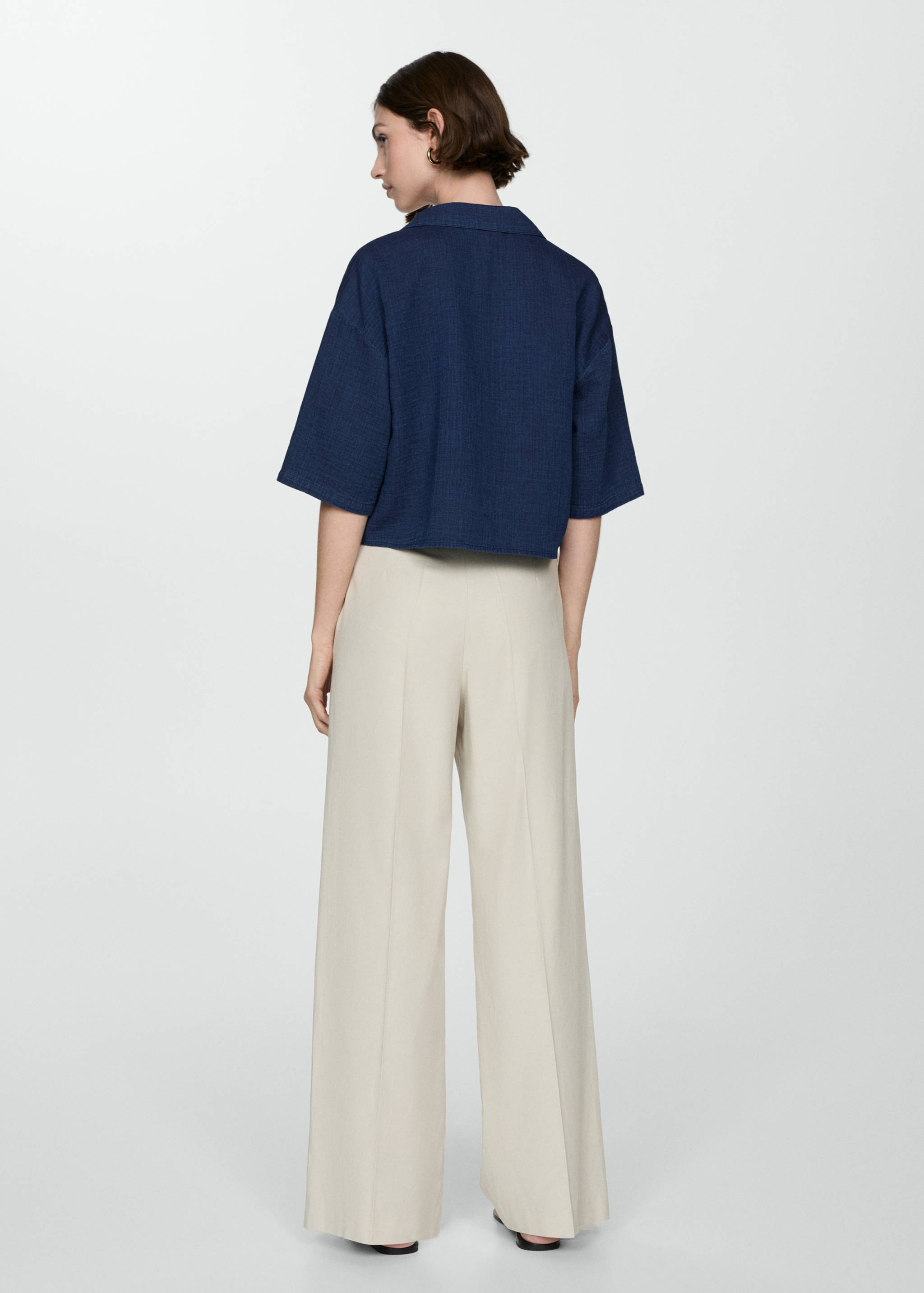 Camisa cotó màniga curta - Revers de l'article