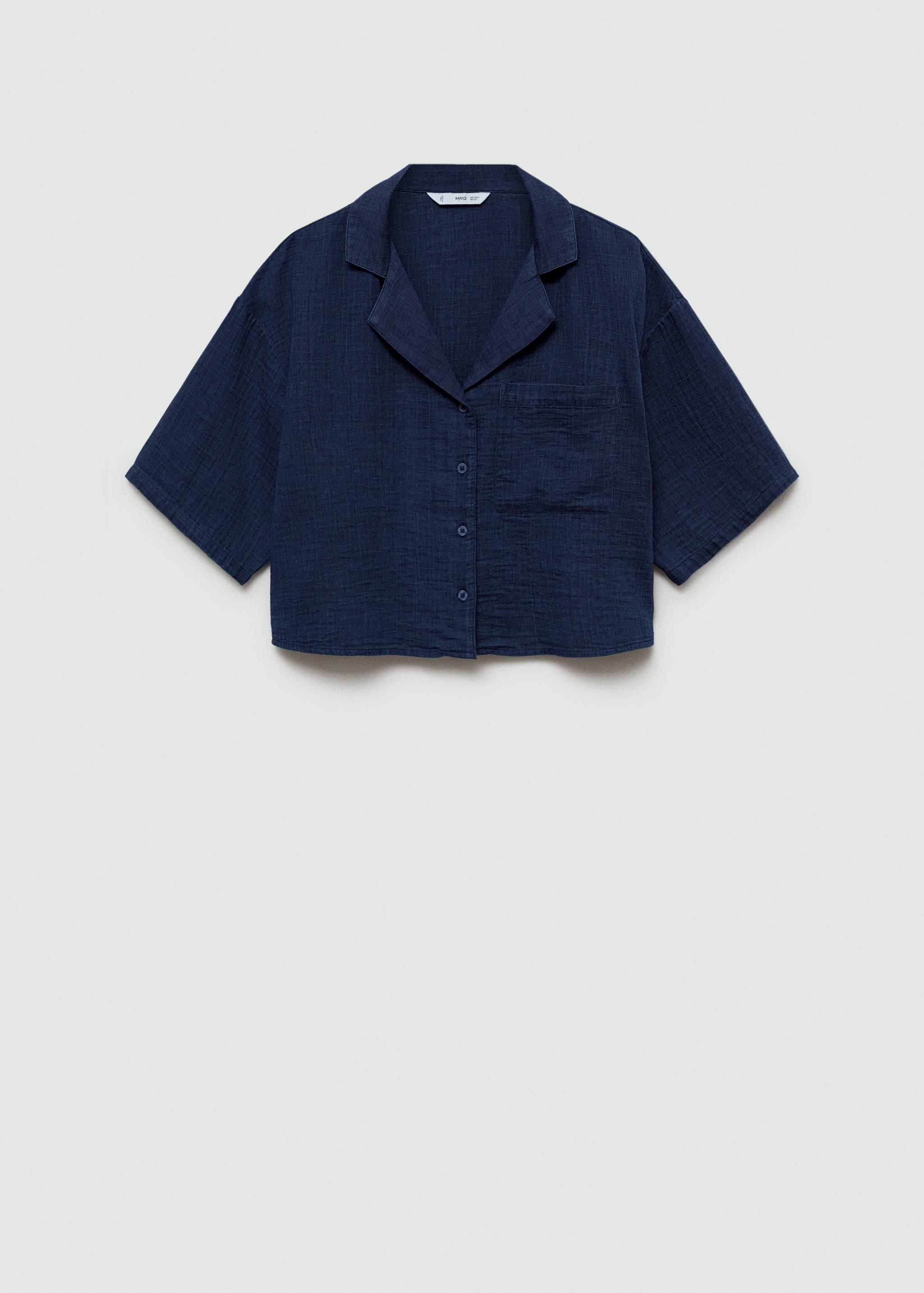 Camisa cotó màniga curta - Article sense model