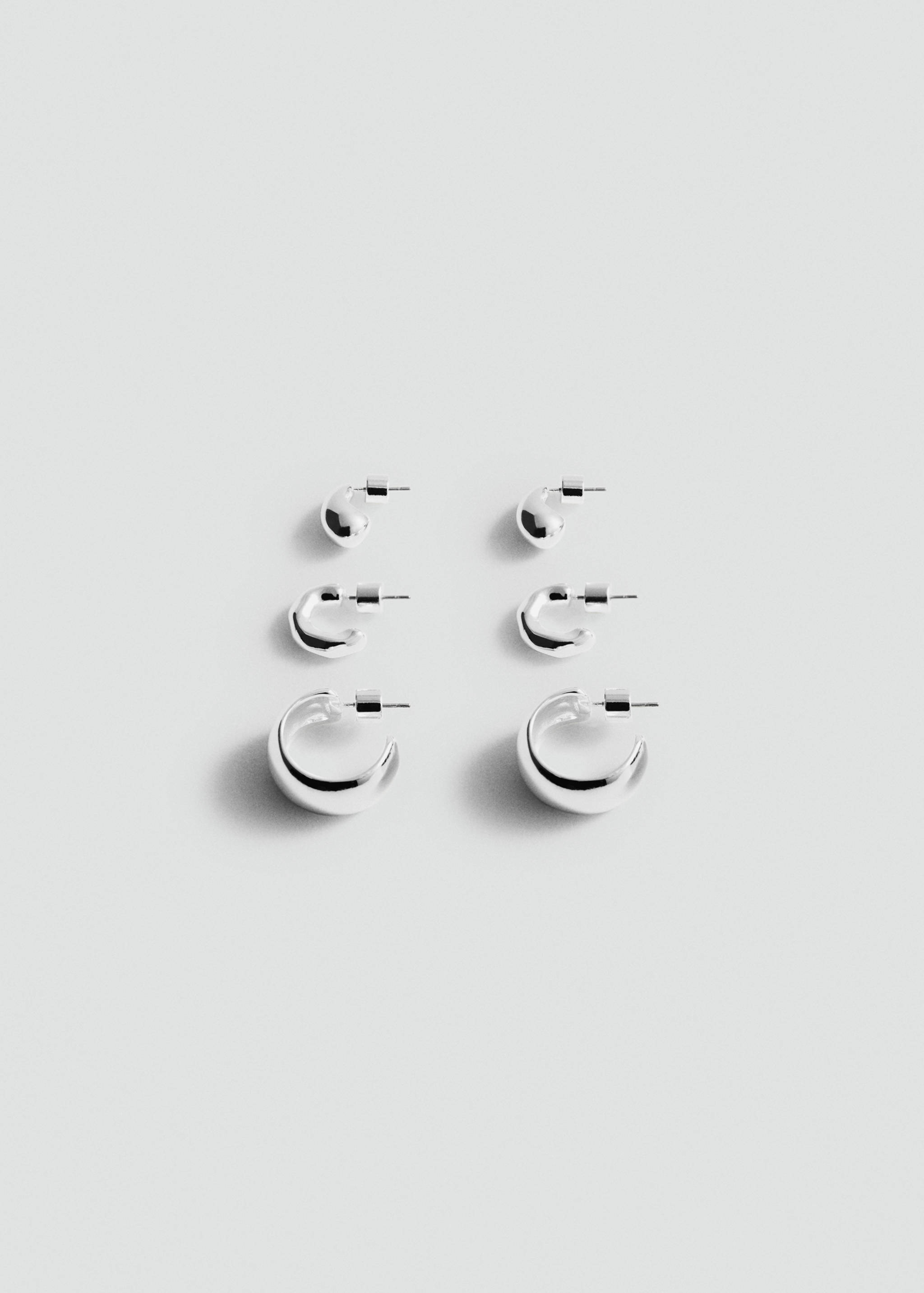 Set pendientes aros - Artículo sin modelo