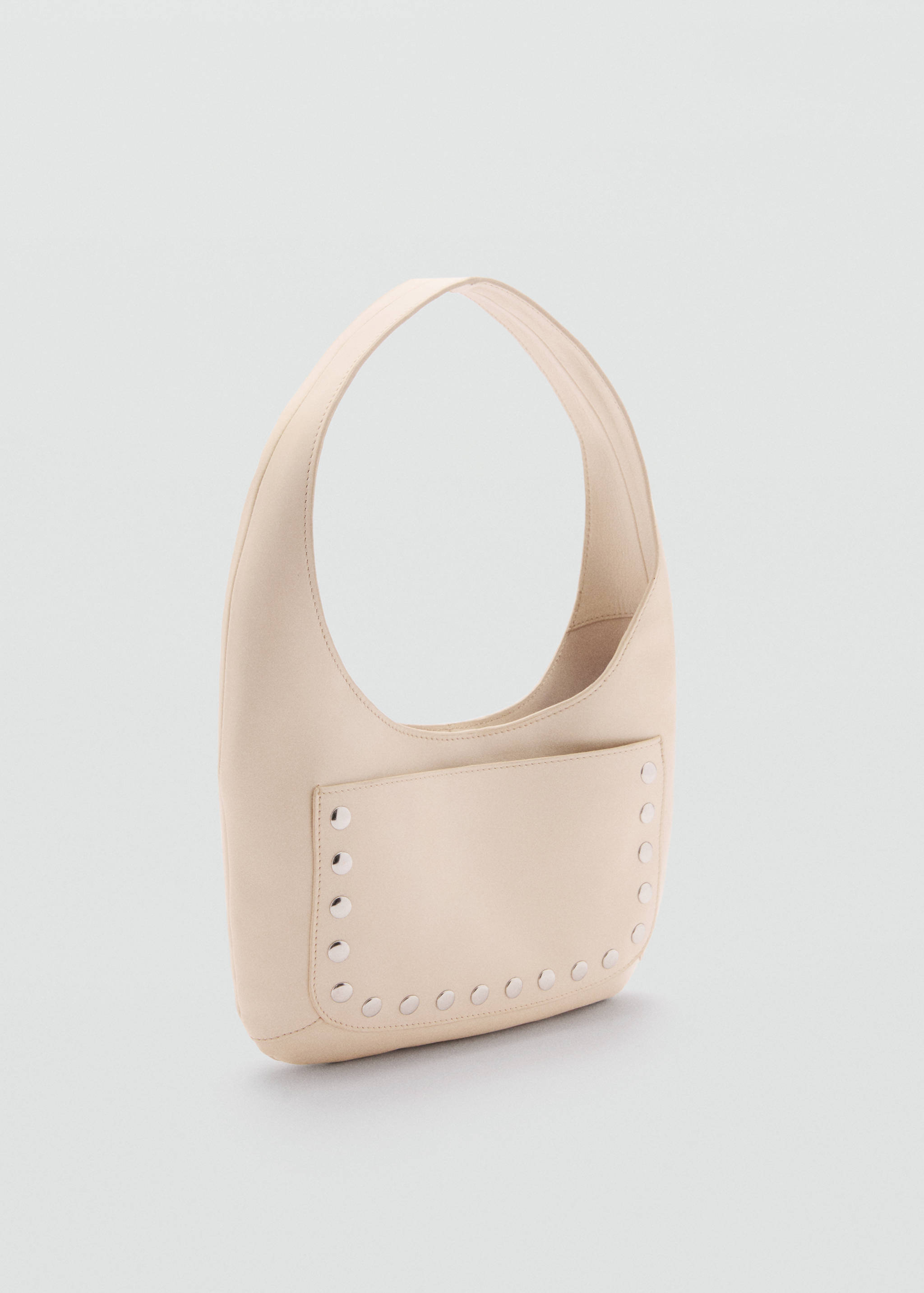 Stud leather bag - Medium plane