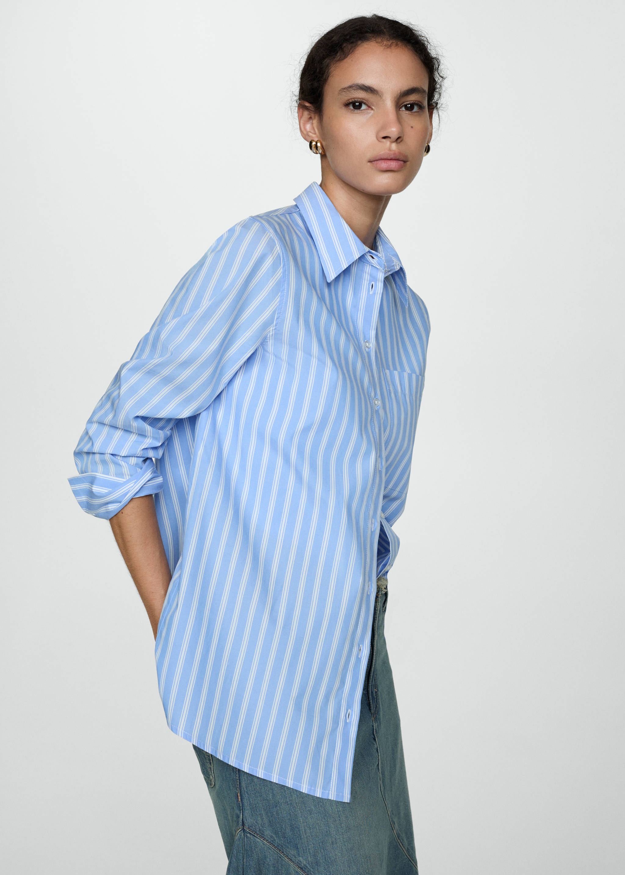 Striped cotton shirt - Details of the article 2