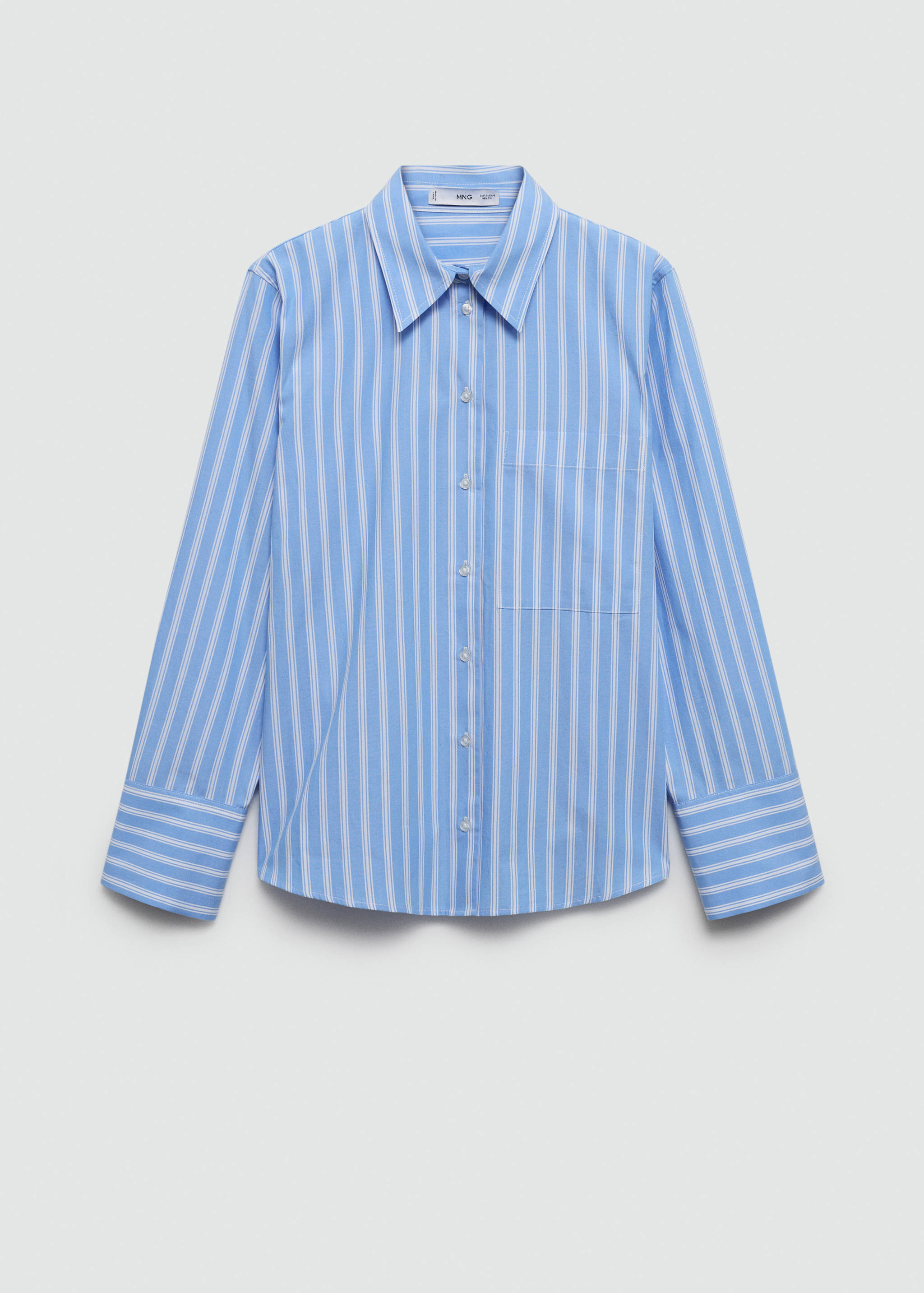 Рубашка из хлопка в полоску - Изделие без модели