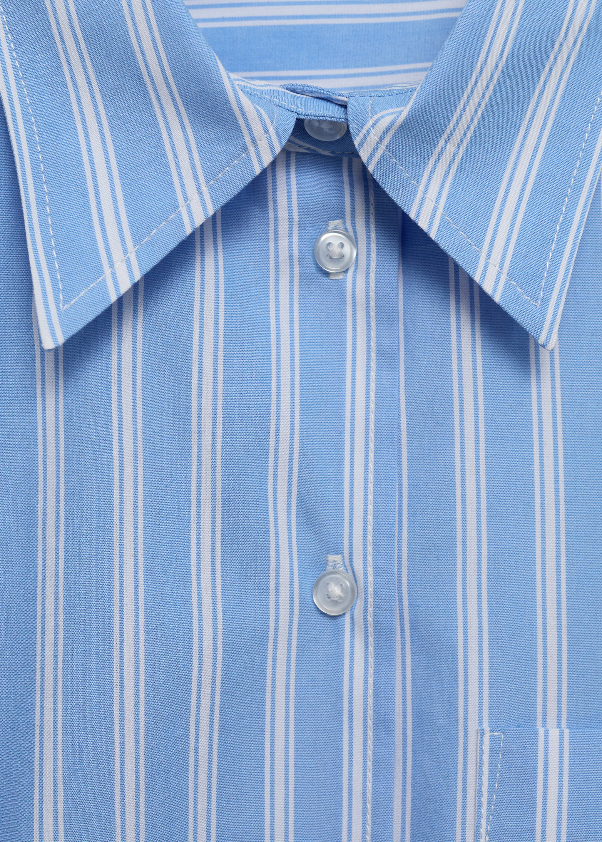 Рубашка из хлопка в полоску - Деталь изделия 8