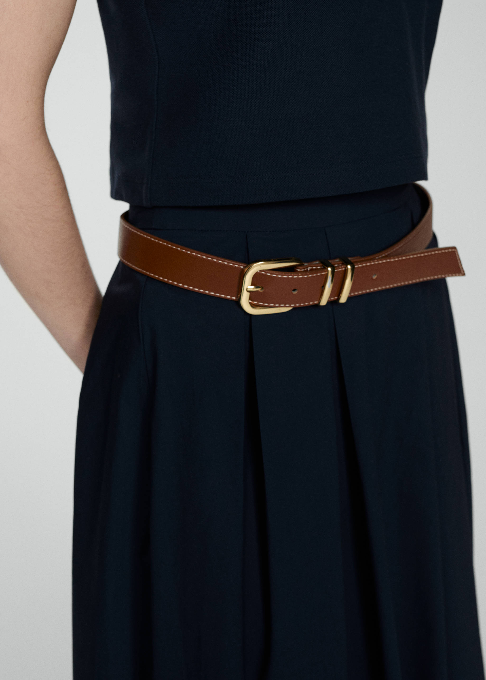 Pleated midi skirt - Details of the article 6