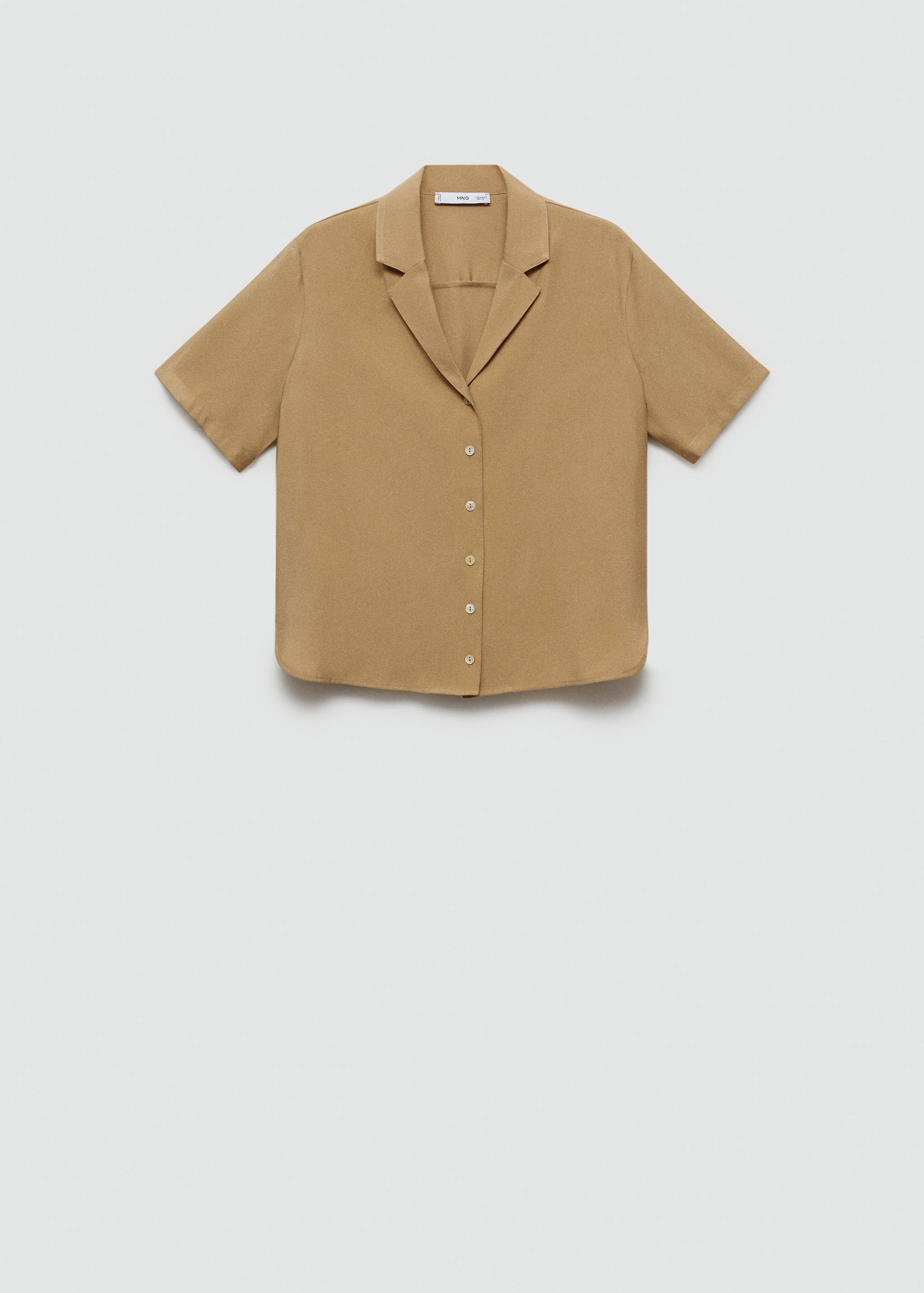 Camisa satinada manga corta - Artículo sin modelo