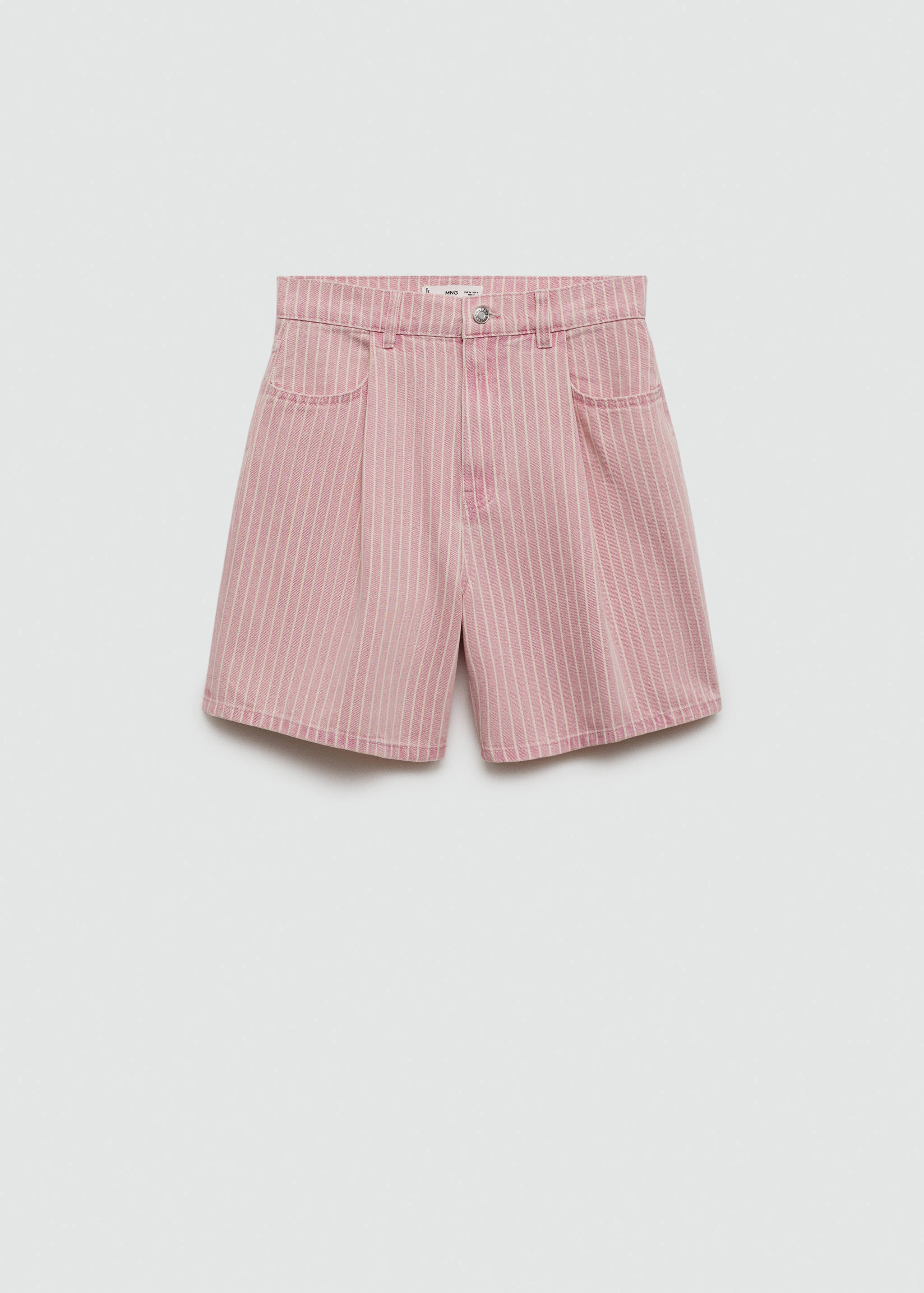 Striped denim shorts - Article without model