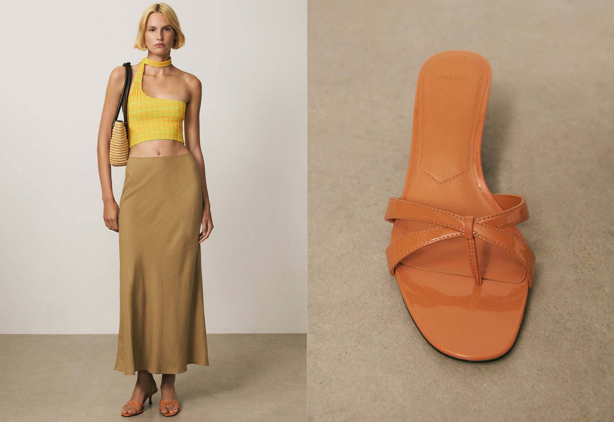 Strappy heeled sandals - Panoramic plane