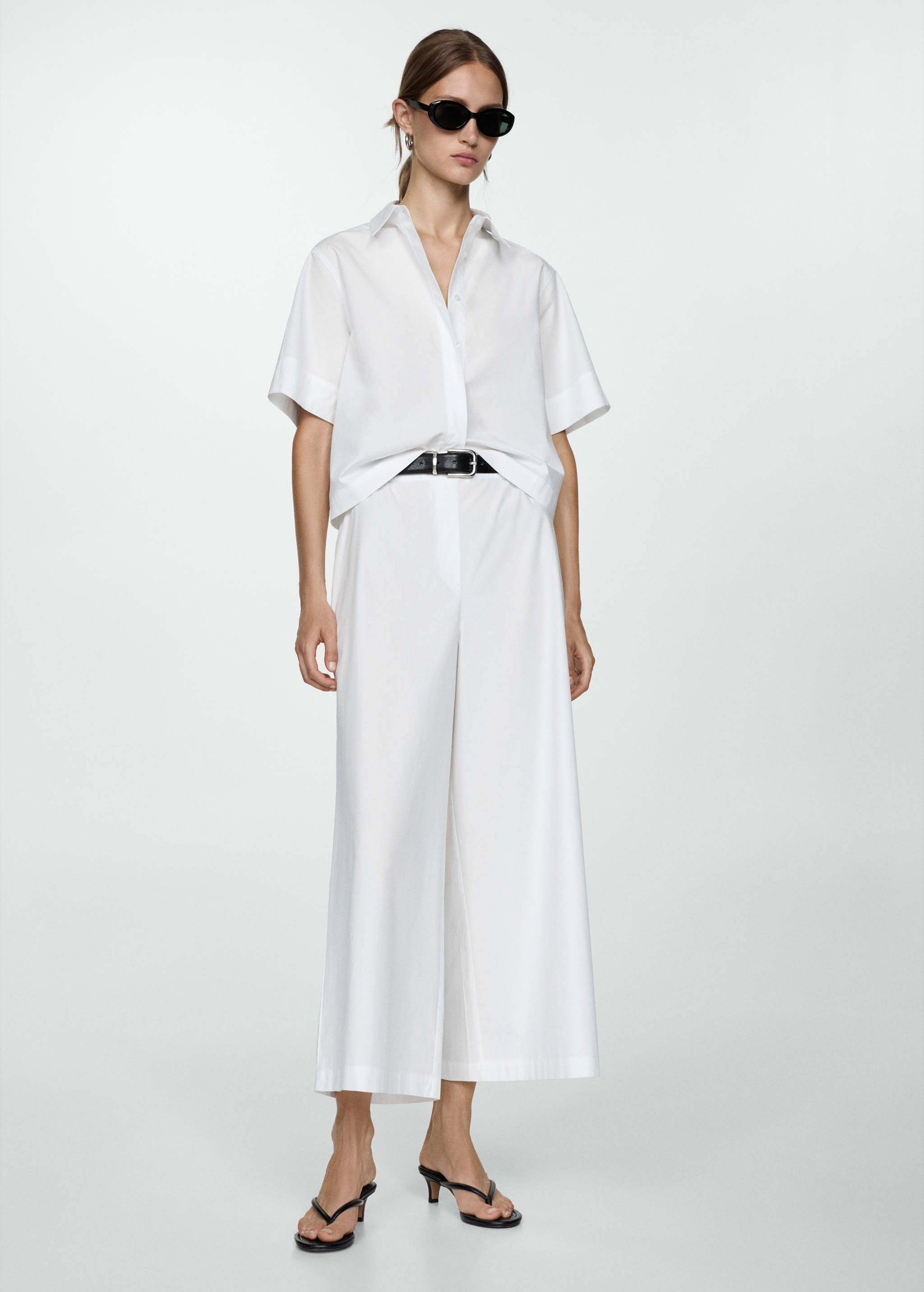 Chemise coton manches courtes - Plan général