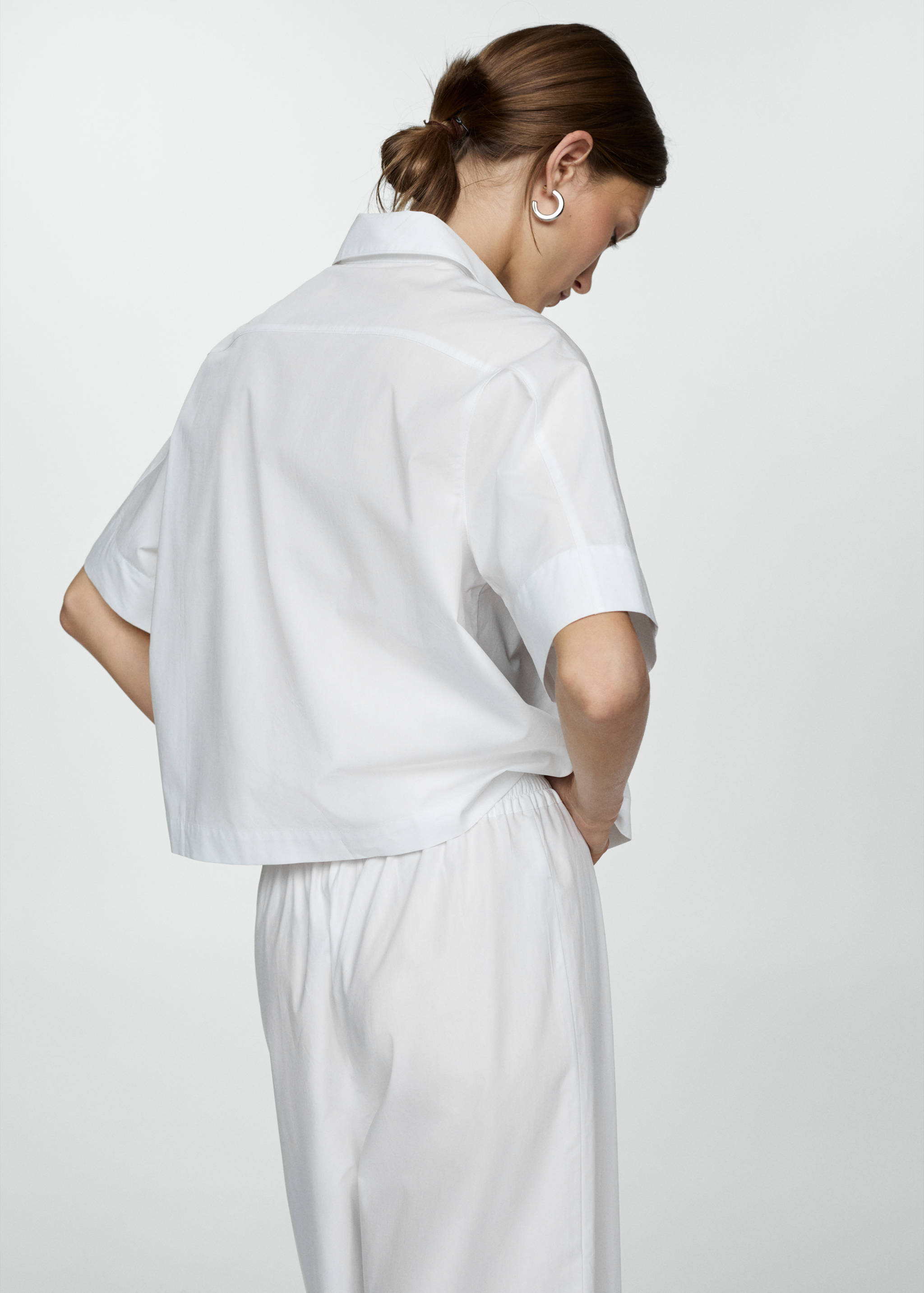 Chemise coton manches courtes - Verso de l’article