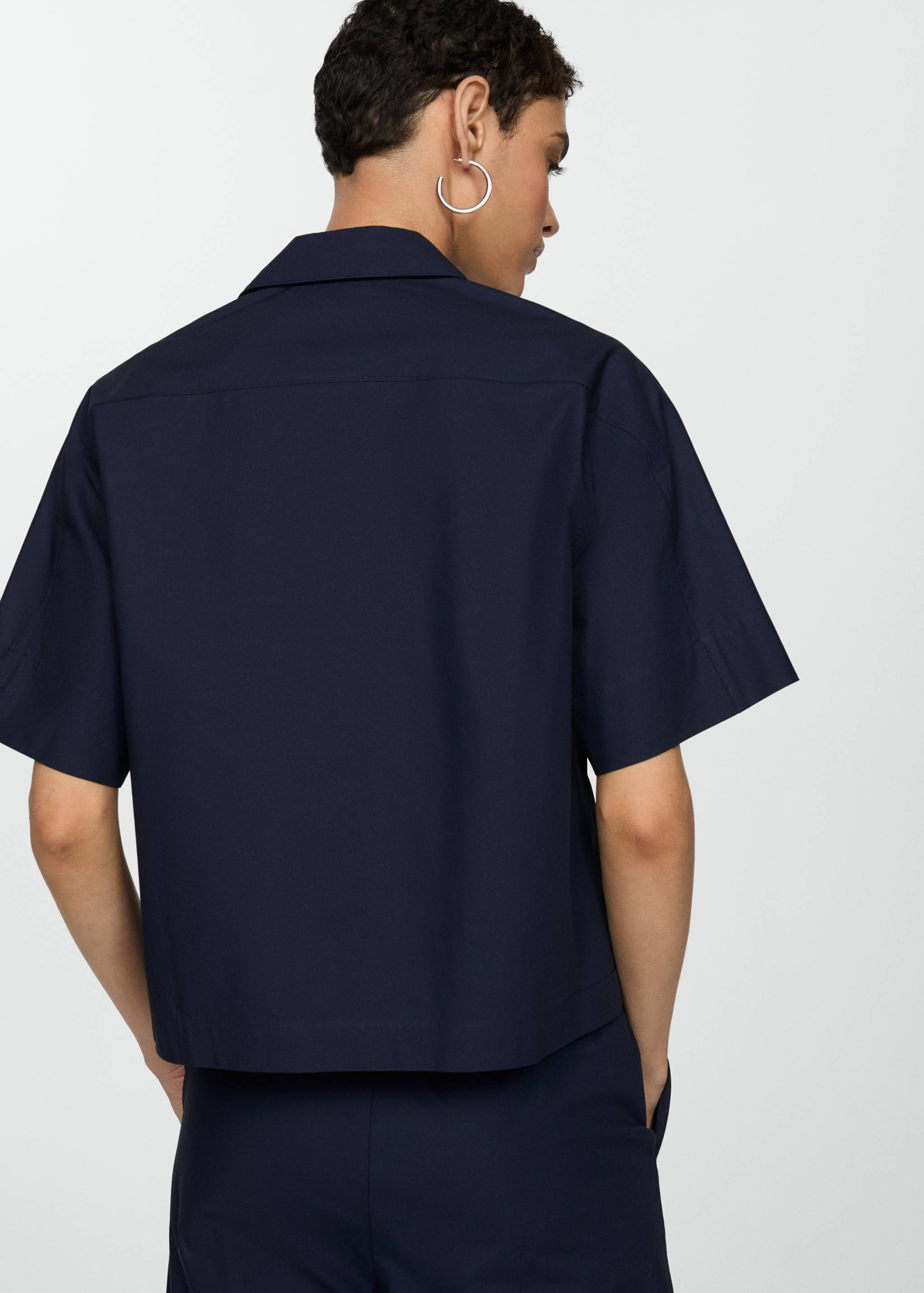 Chemise coton manches courtes - Verso de l’article