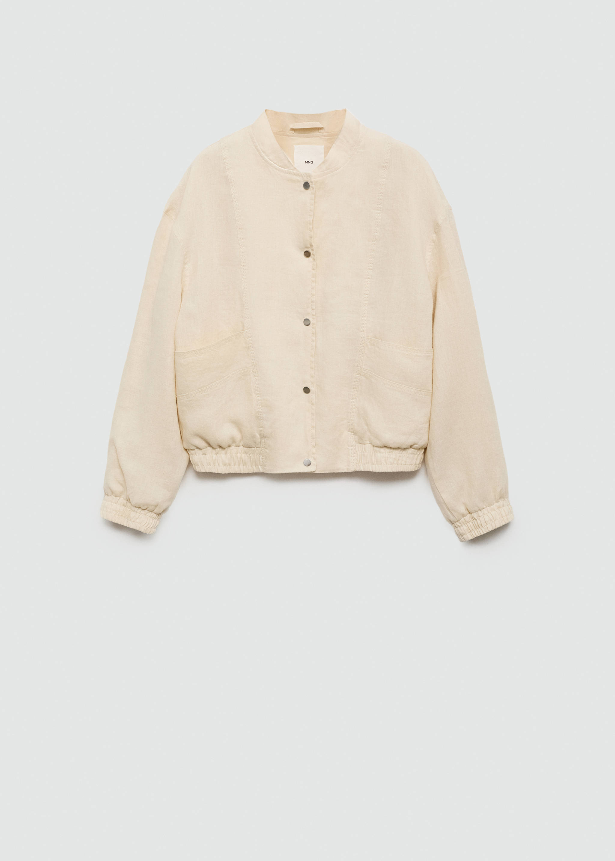 Buttons linen-blend jacket - Article without model