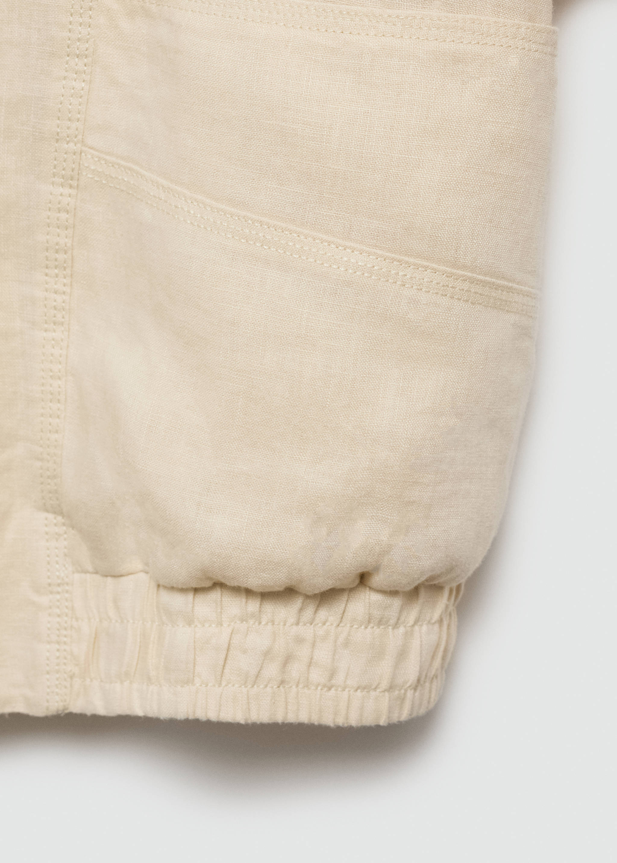 Buttons linen-blend jacket - Details of the article 0