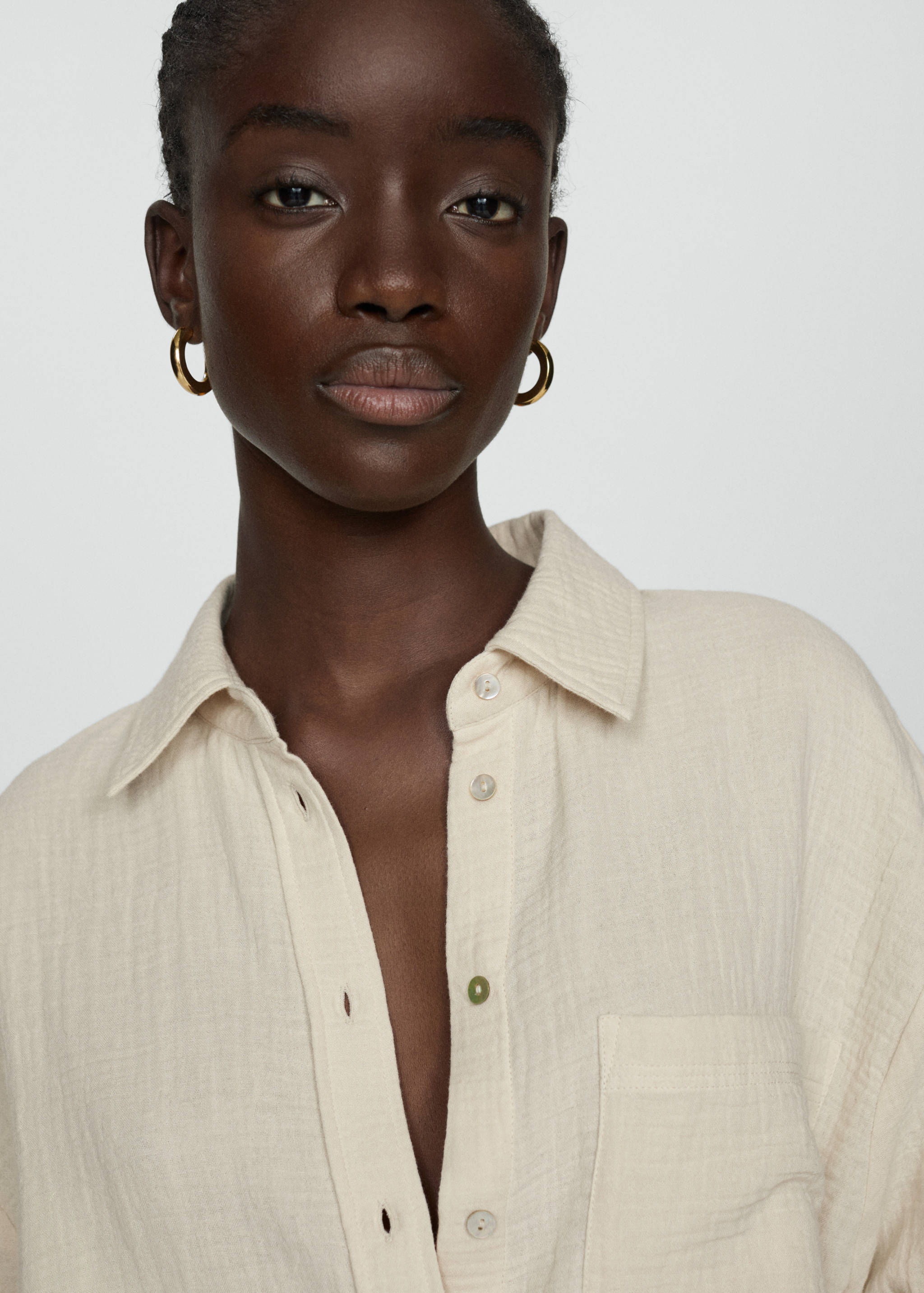 Camisa algodón bolsillo - Detalle del artículo 1