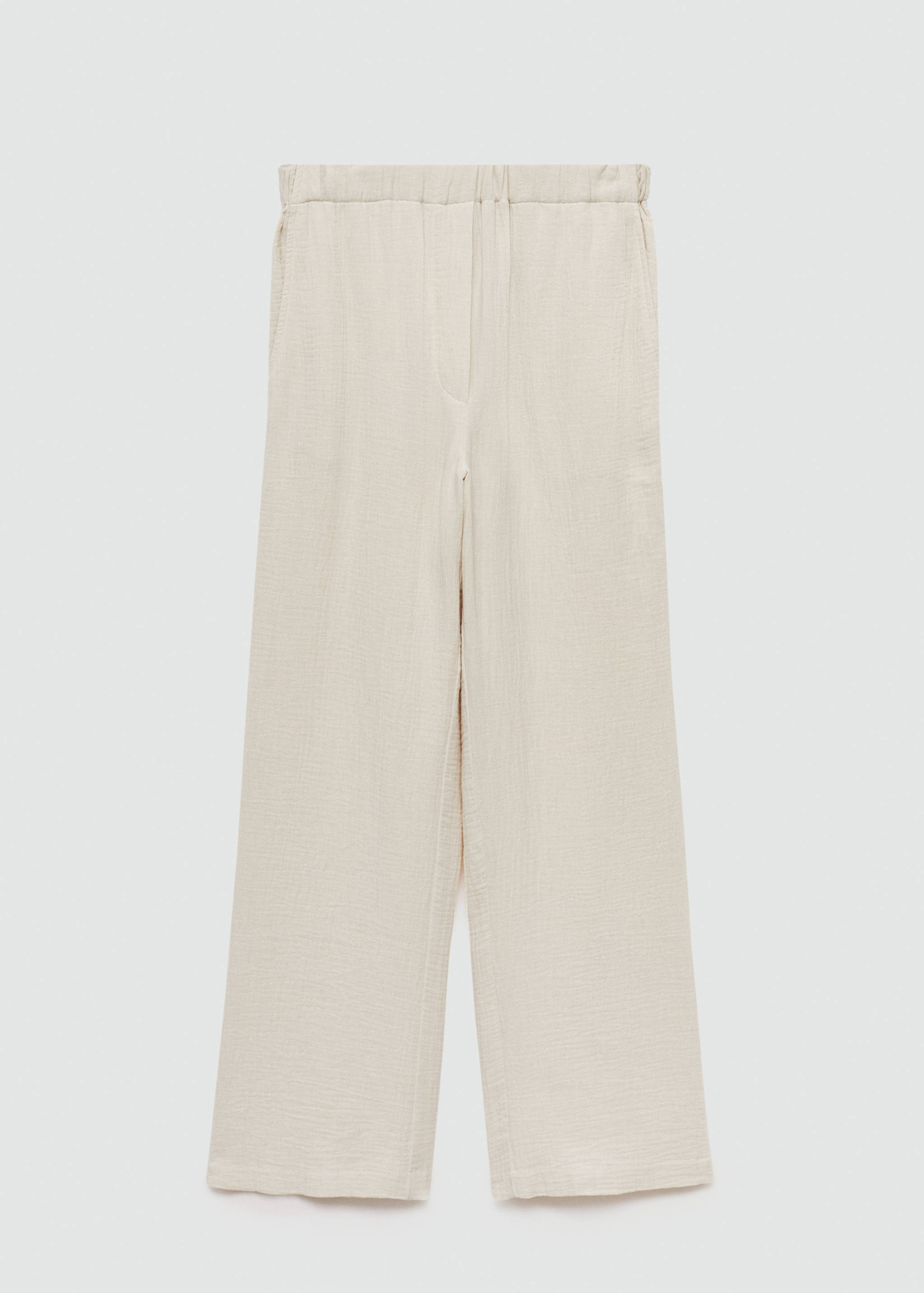 Cotton wide leg trousers - Article without model