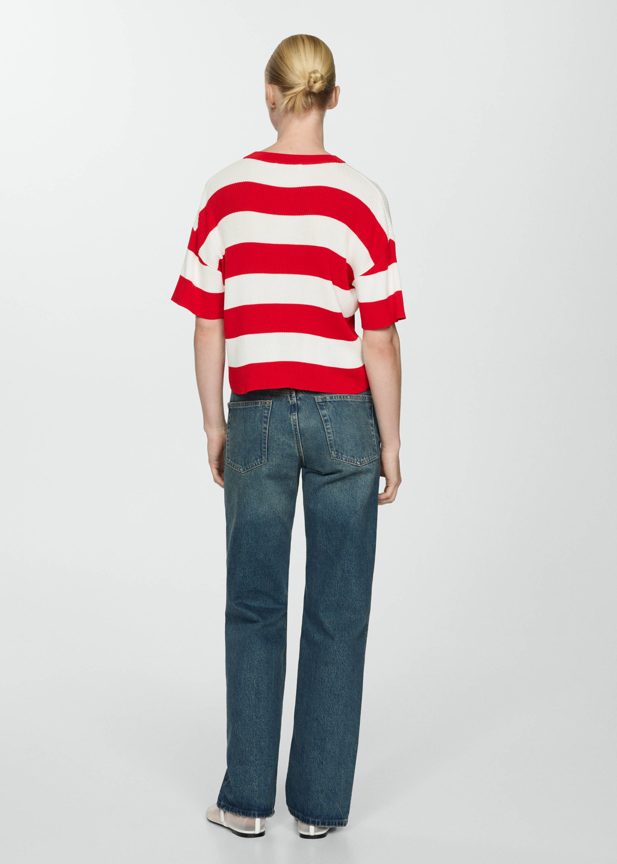 T-shirt maille côtelée - Verso de l’article