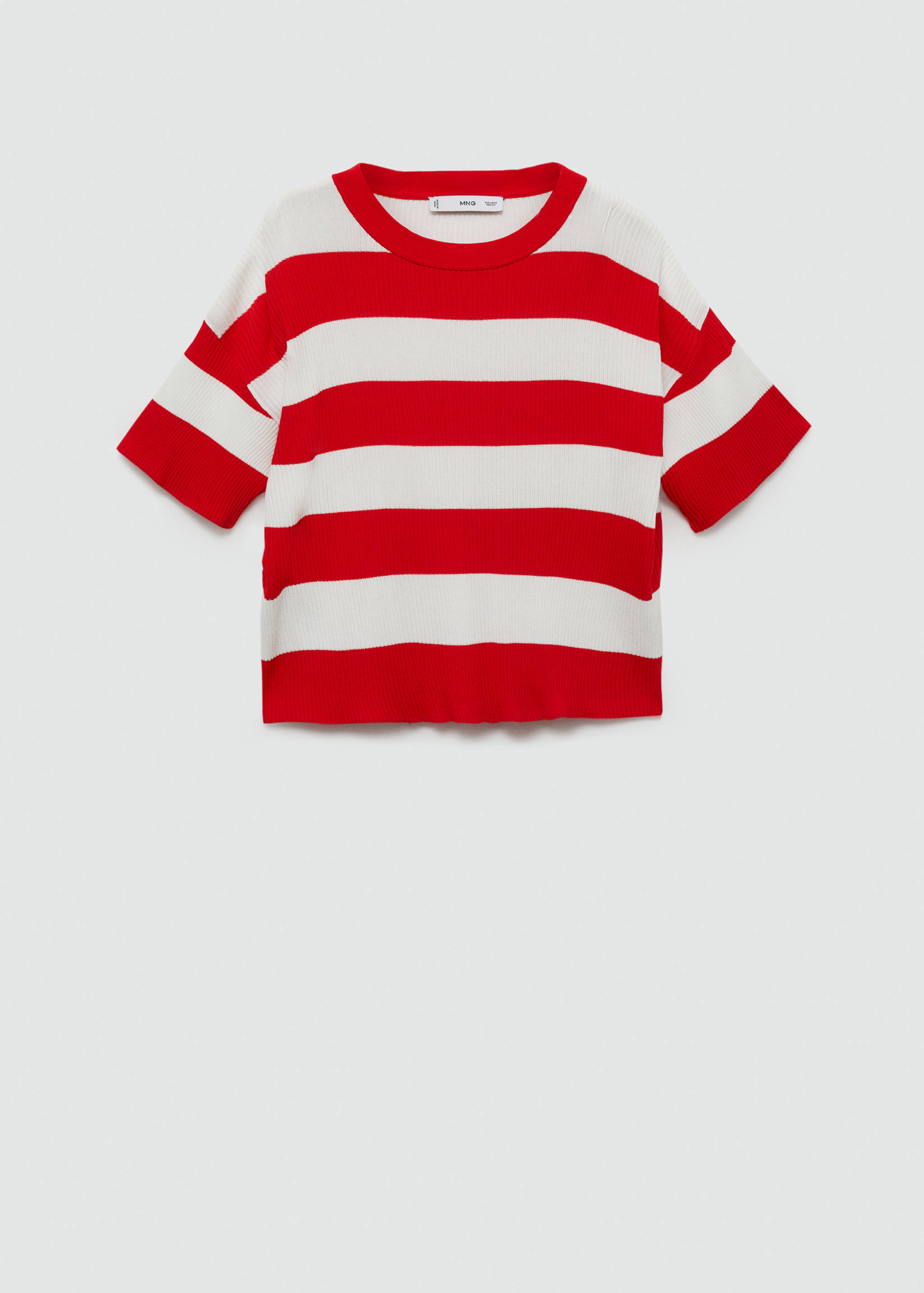 T-shirt maille côtelée - Article sans modèle