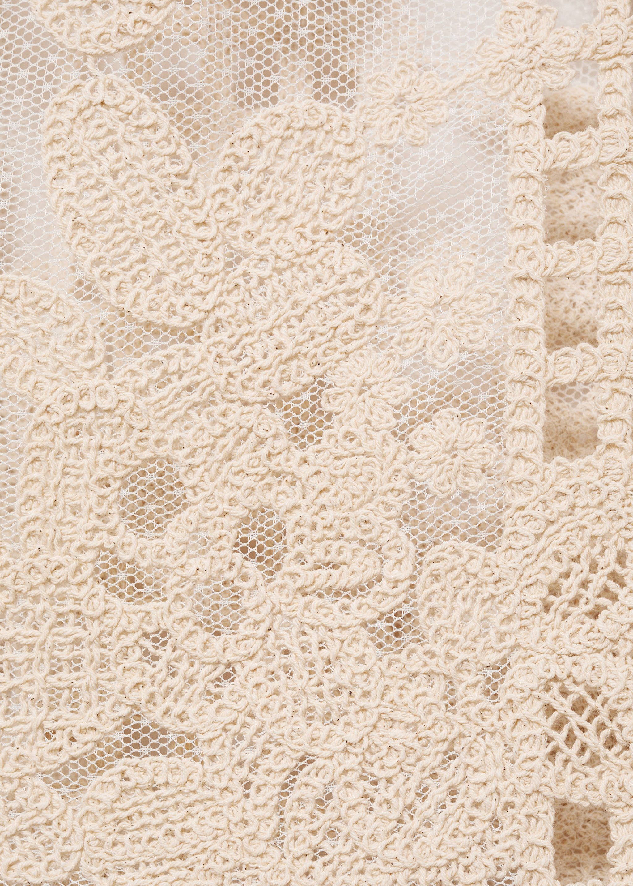 Embroidered blouse with openwork details - Details of the article 0