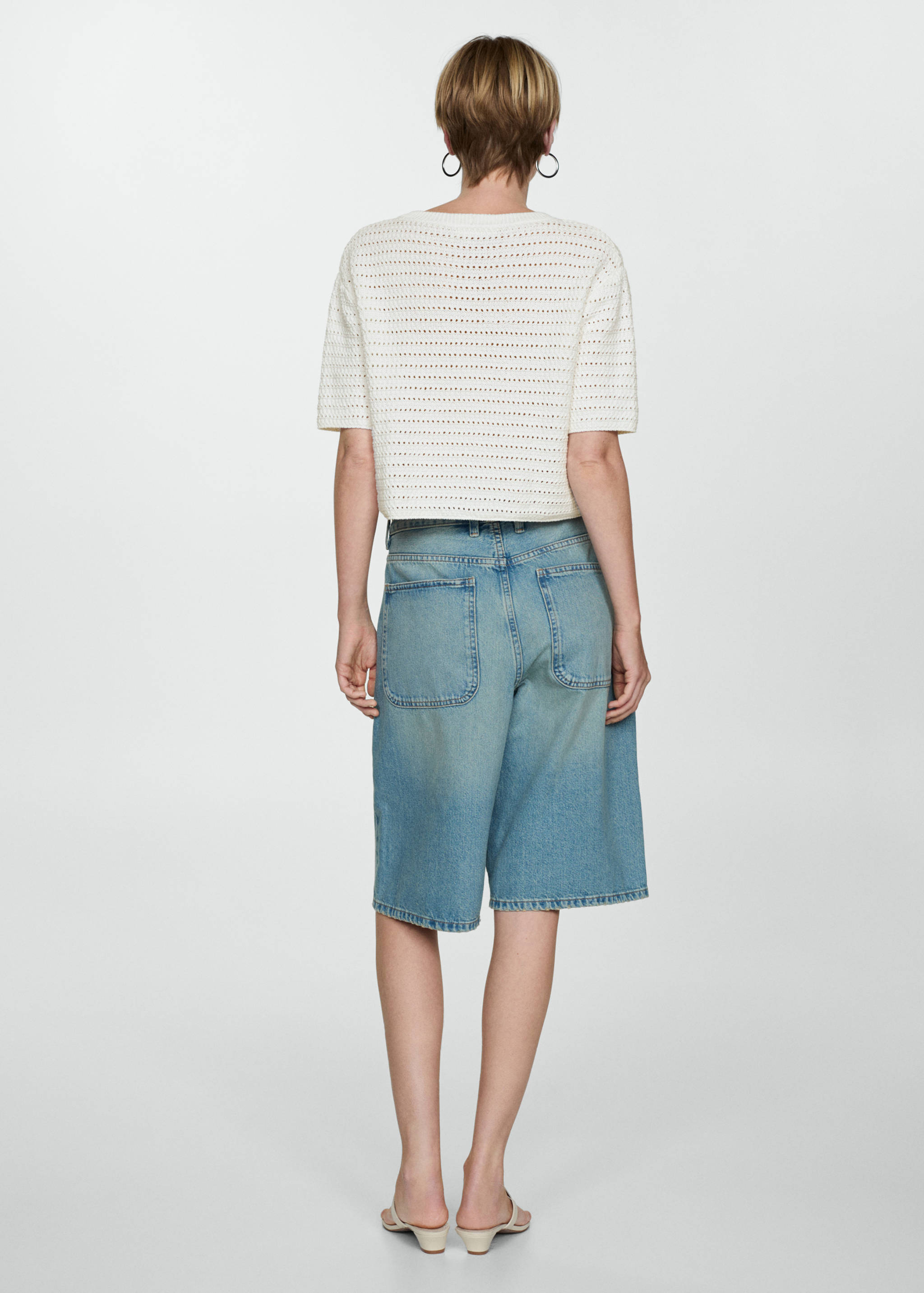 Pull-over maille détails ajourés - Verso de l’article