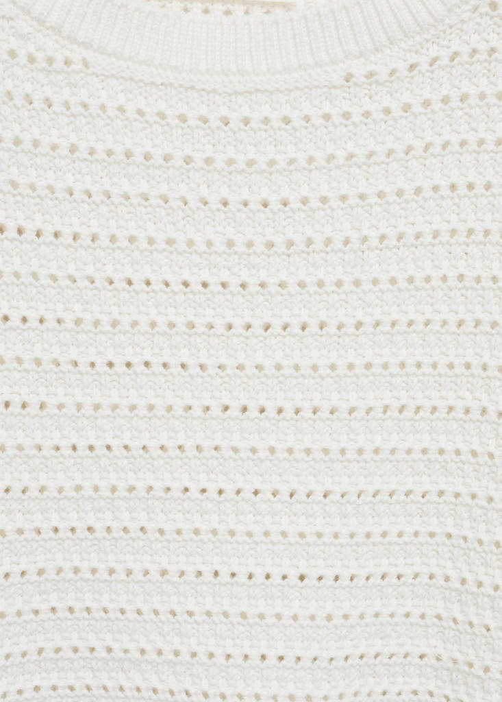 Knitted sweater with openwork details — Off White