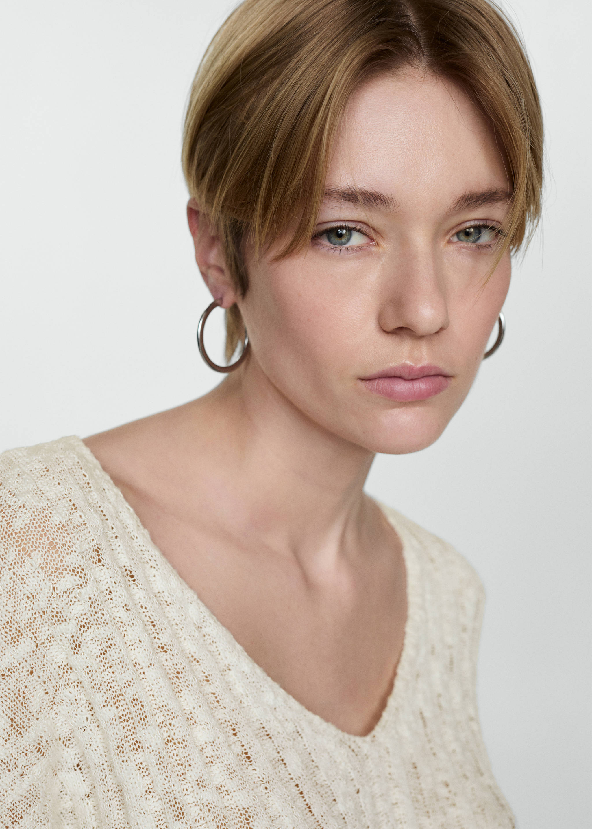 Long-sleeved fine-knit sweater - Details of the article 1