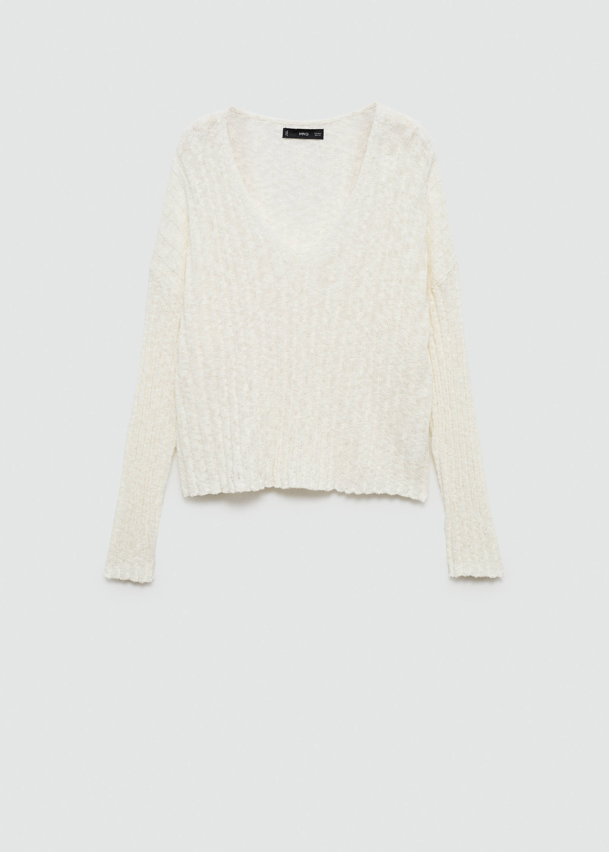 Long-sleeved fine-knit sweater - Article without model