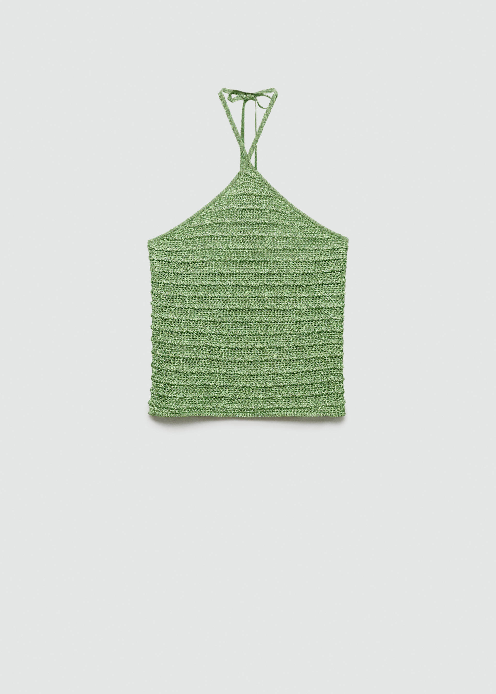 Halter-neck lurex knitted top - Article without model