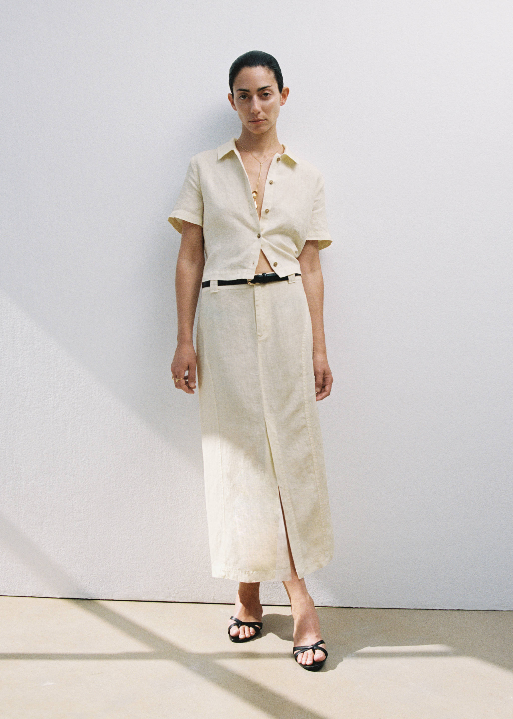 Jupe lin fendue - Détail de l'article 7