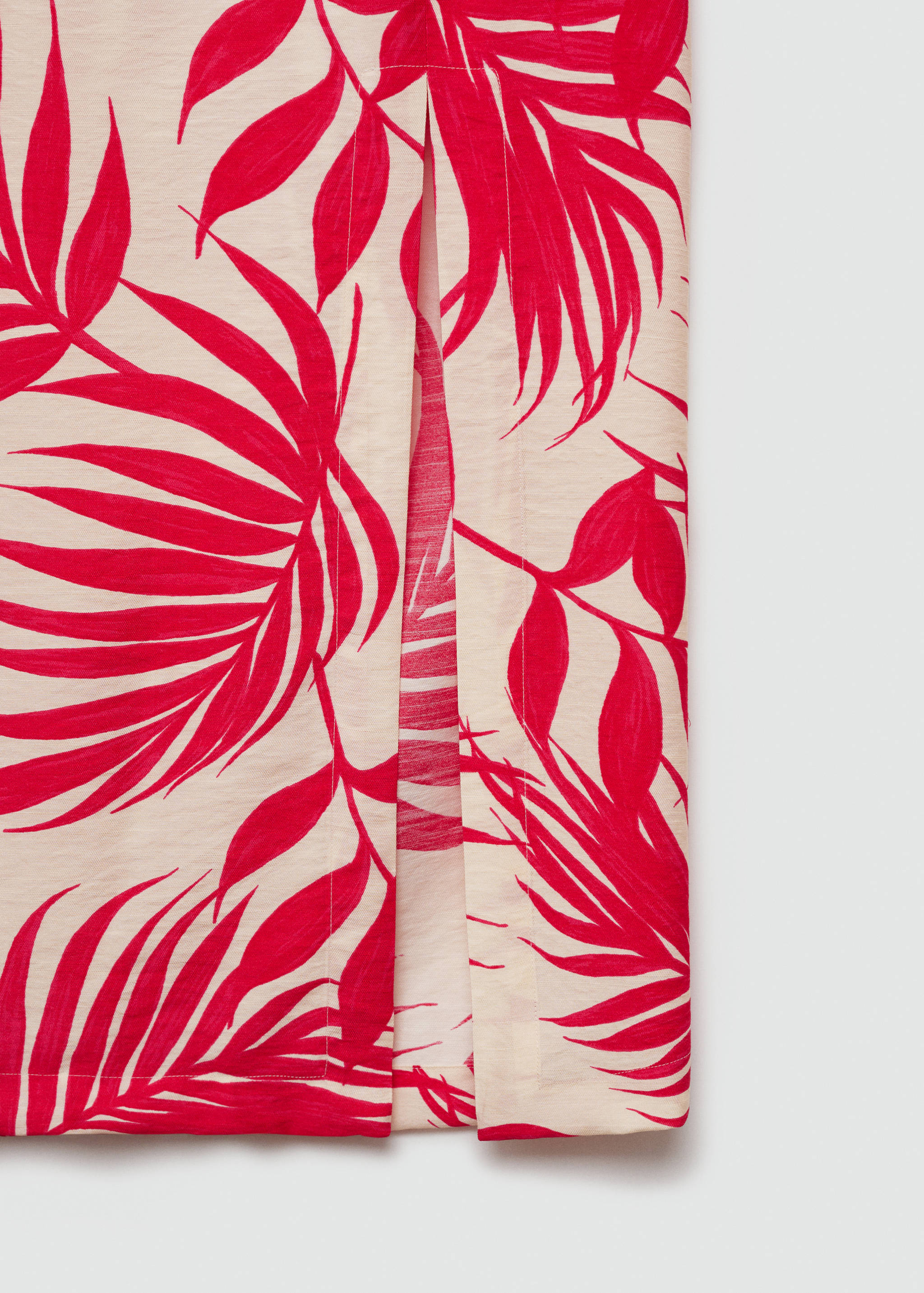 Printed skirt with slit - Details of the article 8