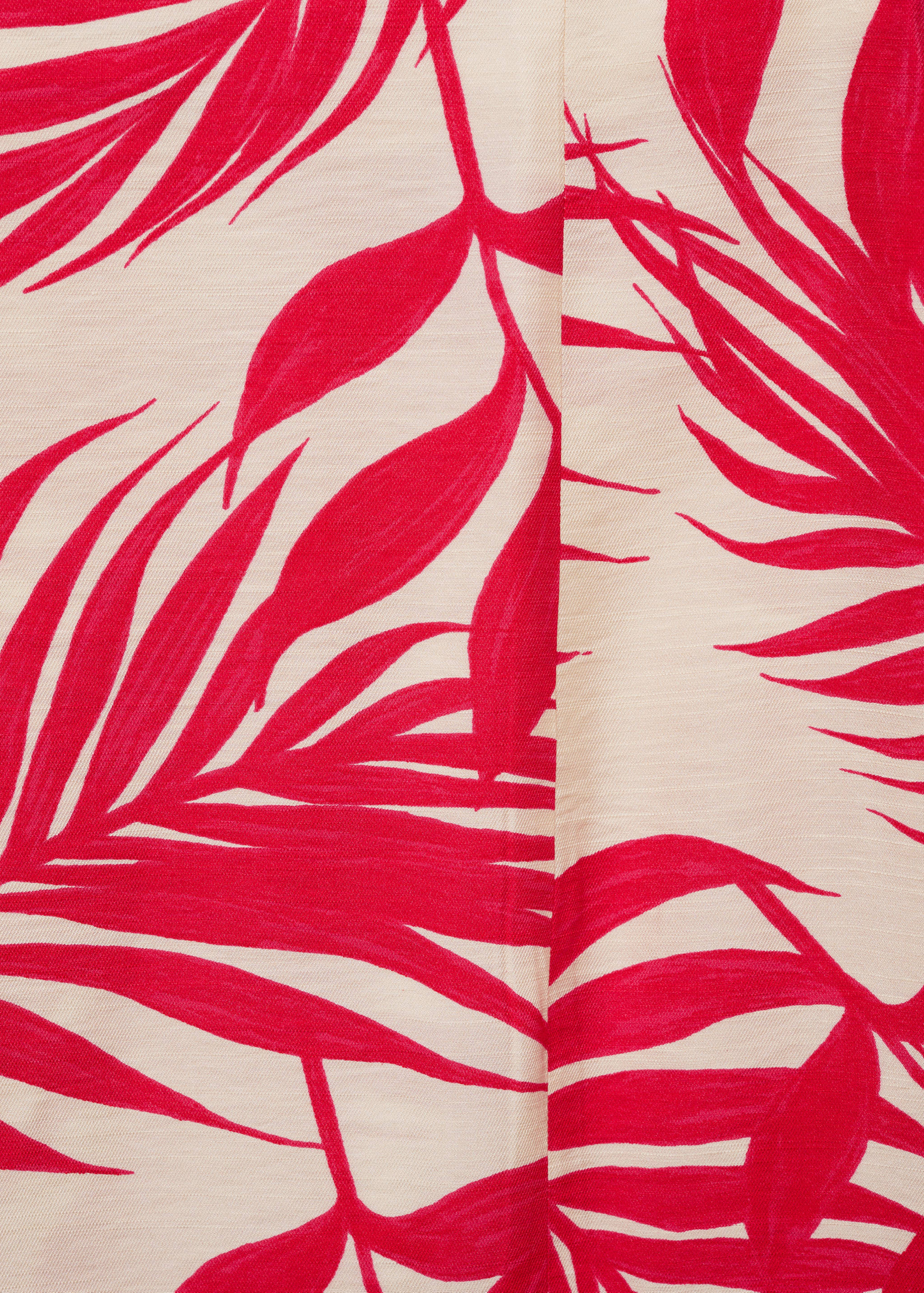 Printed skirt with slit - Details of the article 0