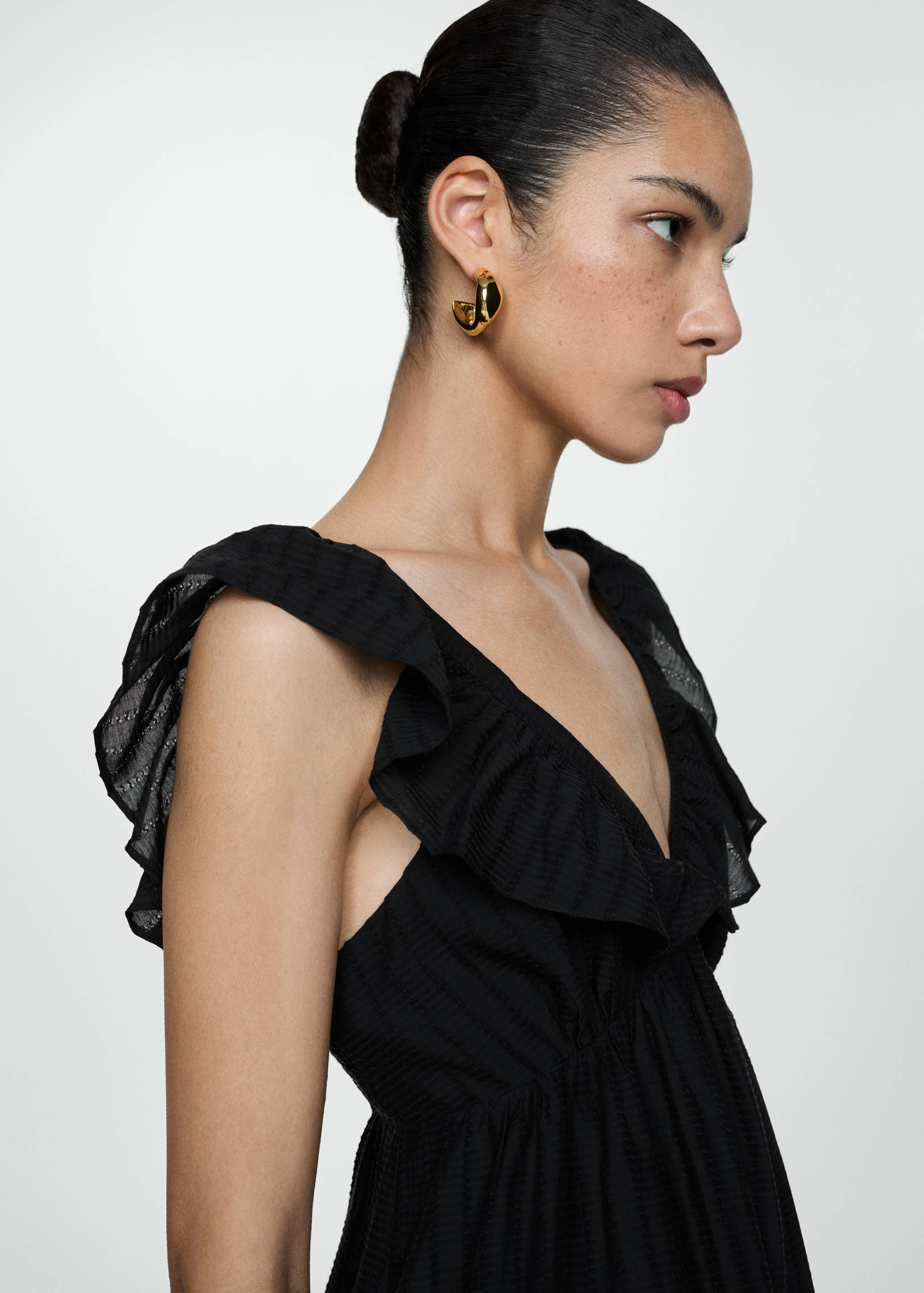 Robe texturée volants - Détail de l'article 1