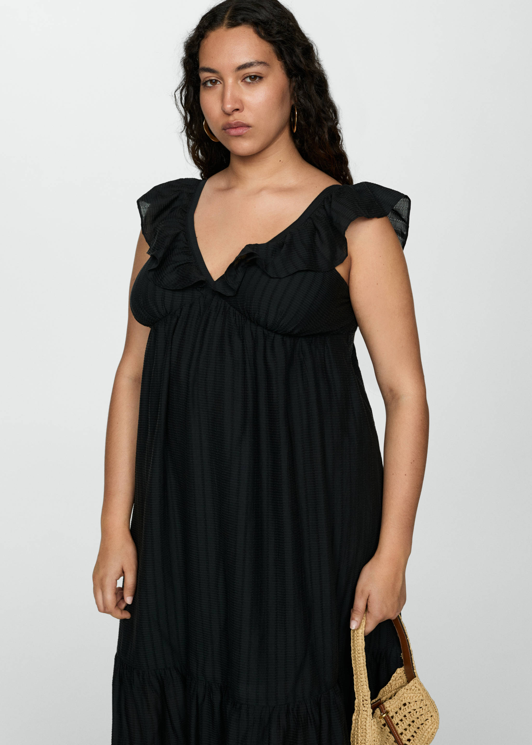 Robe texturée volants - Détail de l'article 5