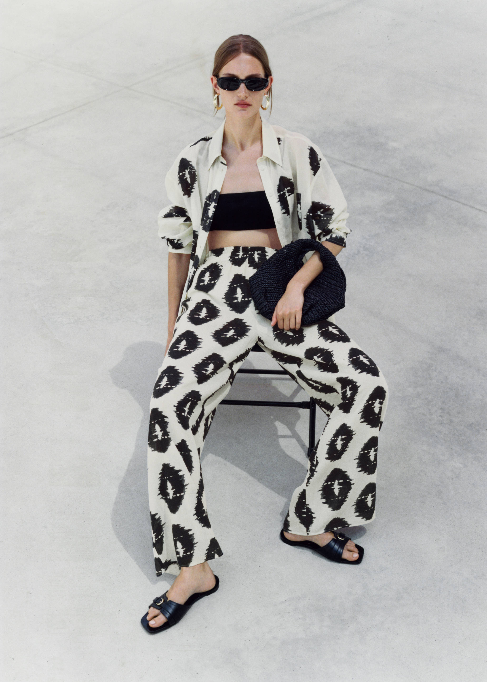 Pantalon imprimé wideleg - Détail de l'article 7