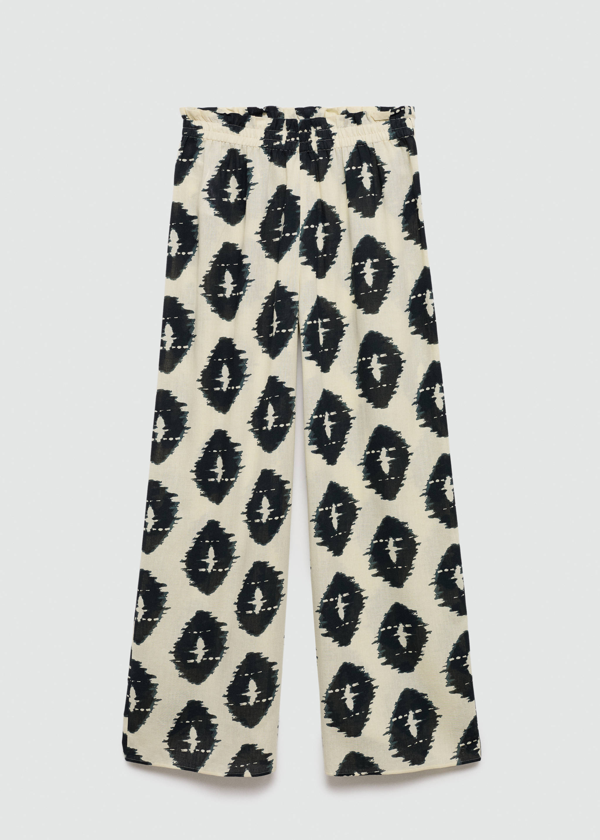 Wide leg printed pants - Article without model