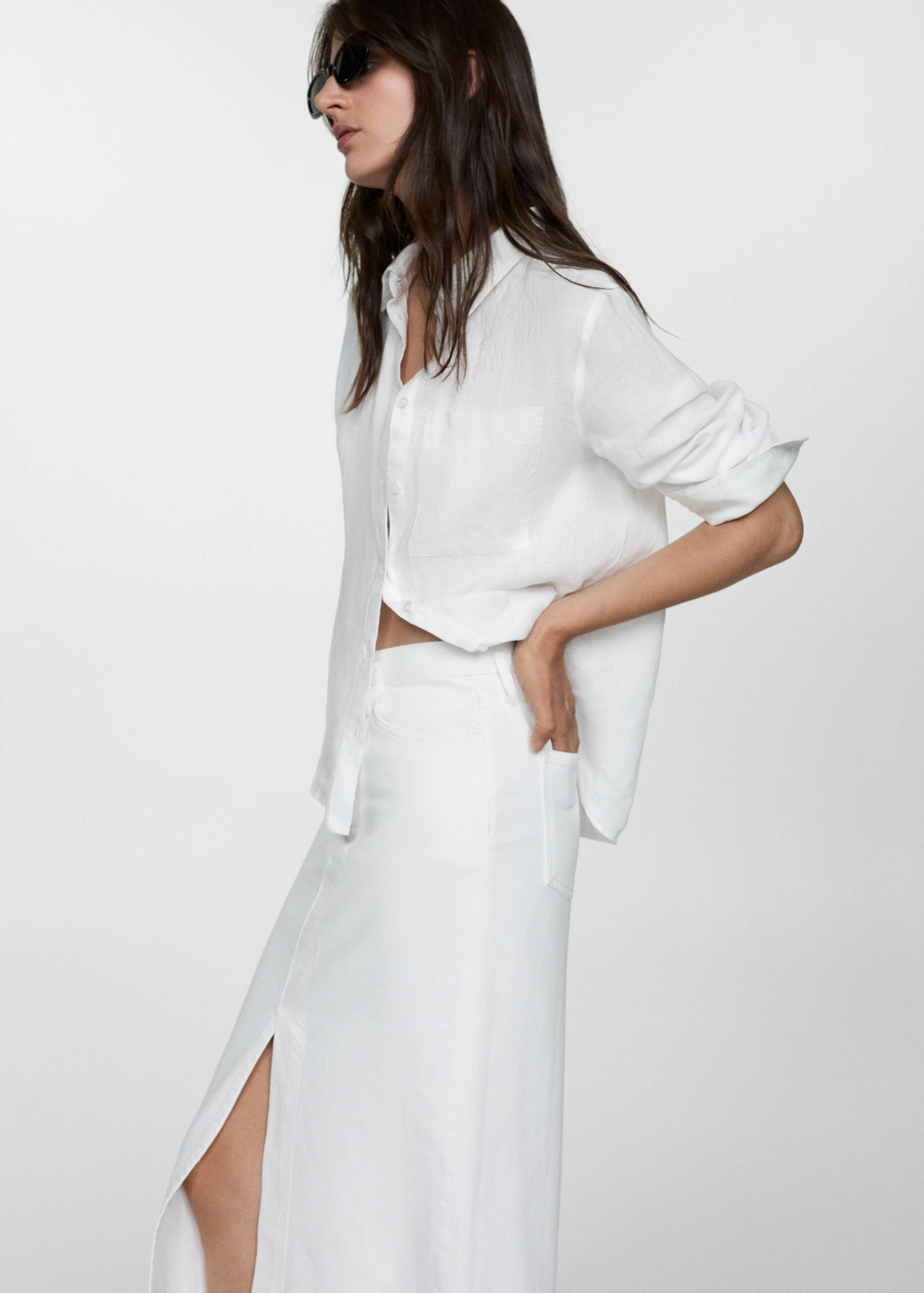 Jupe jean fendue - Détail de l'article 1