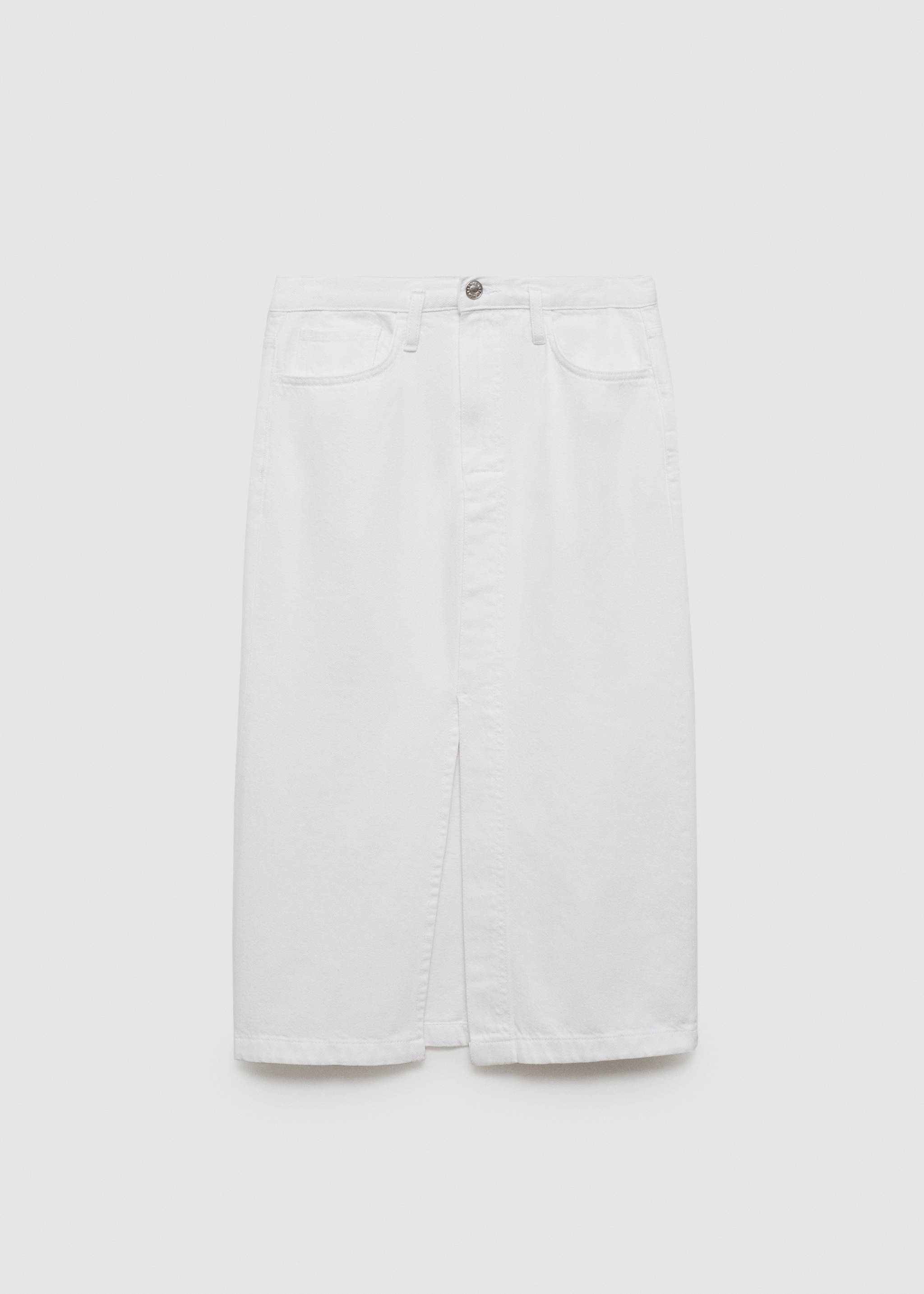 Slit denim skirt - Article without model