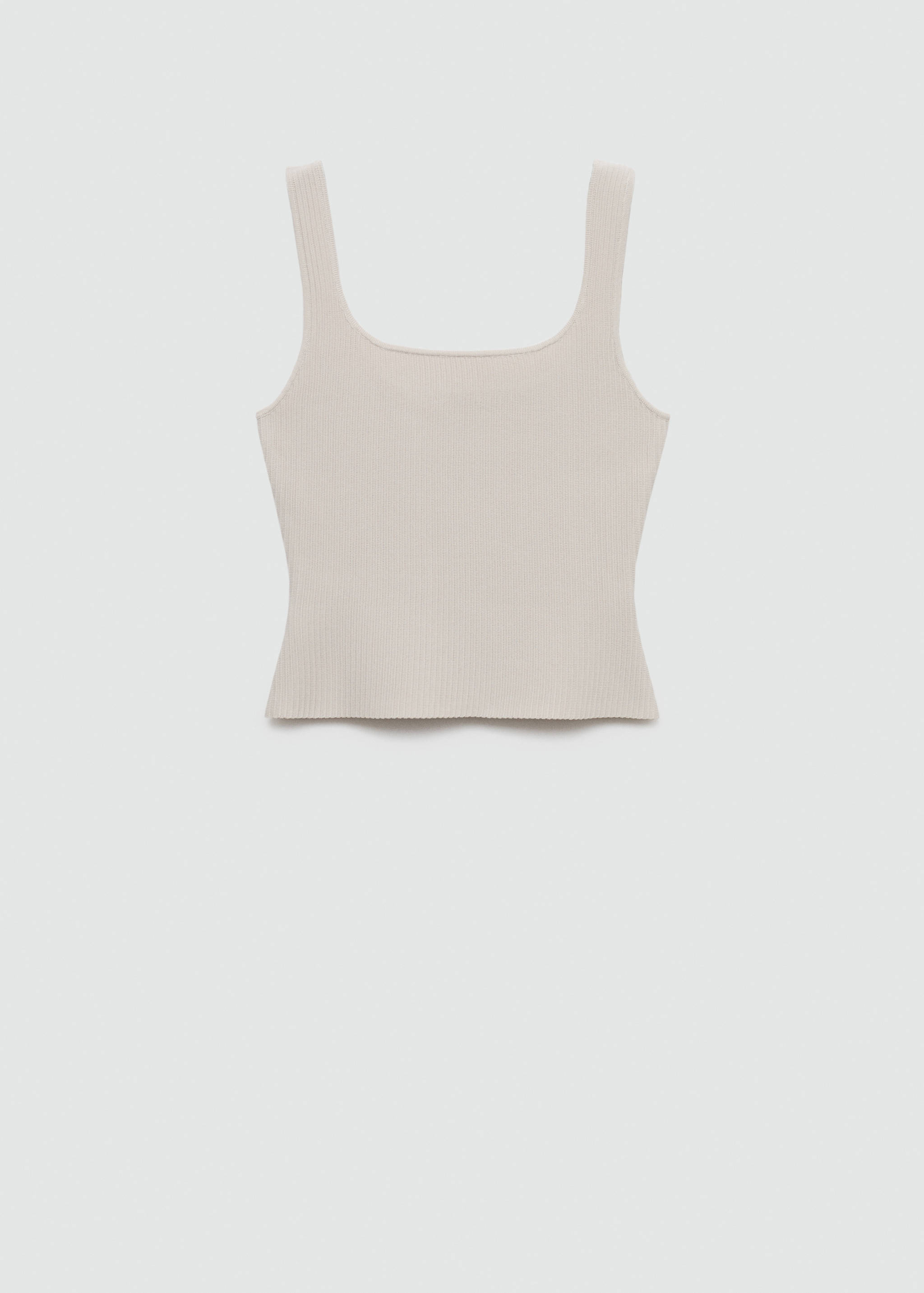 Ribbed knit top - Article without model