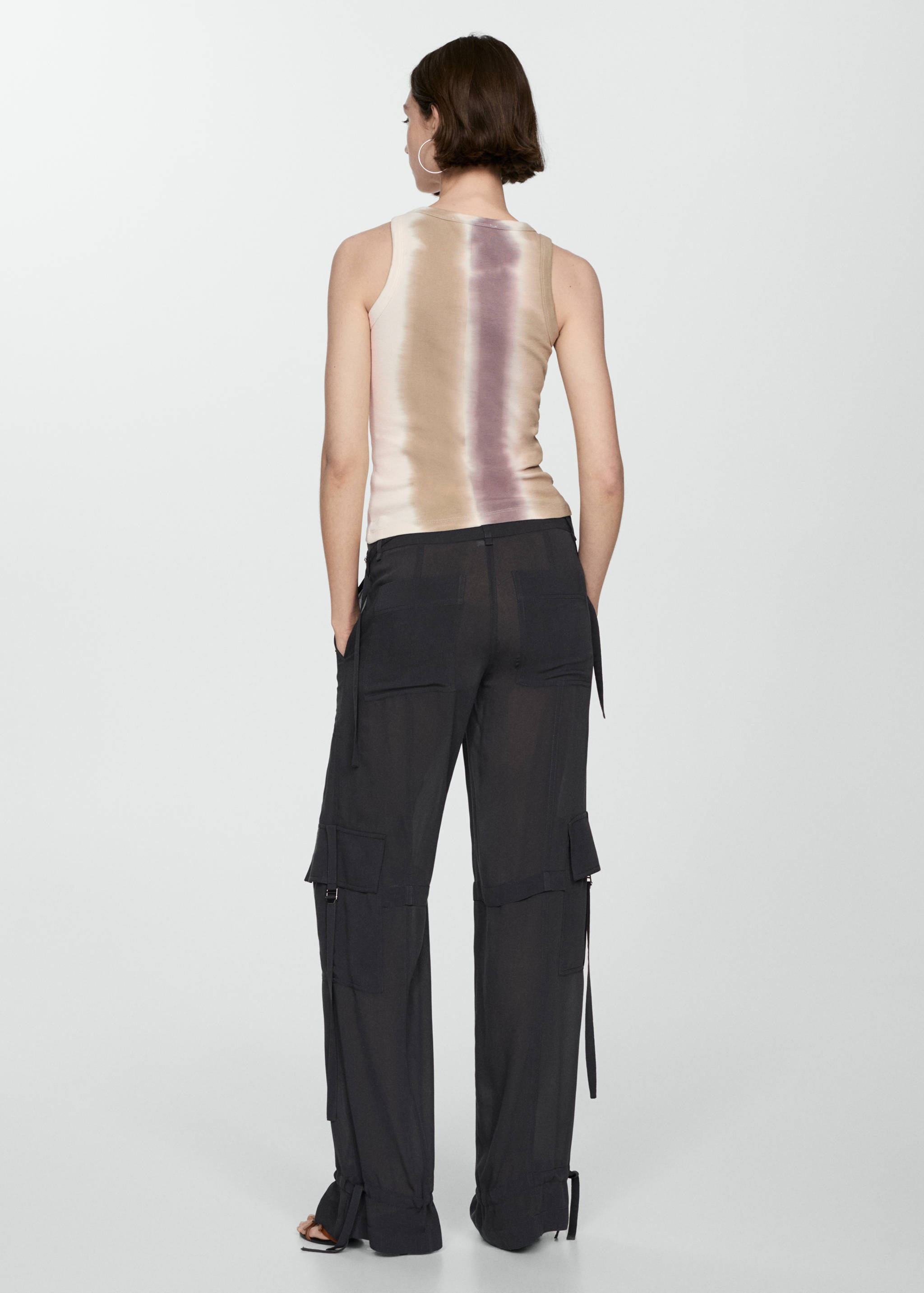 Top canalé tie-dye - Reverso del artículo