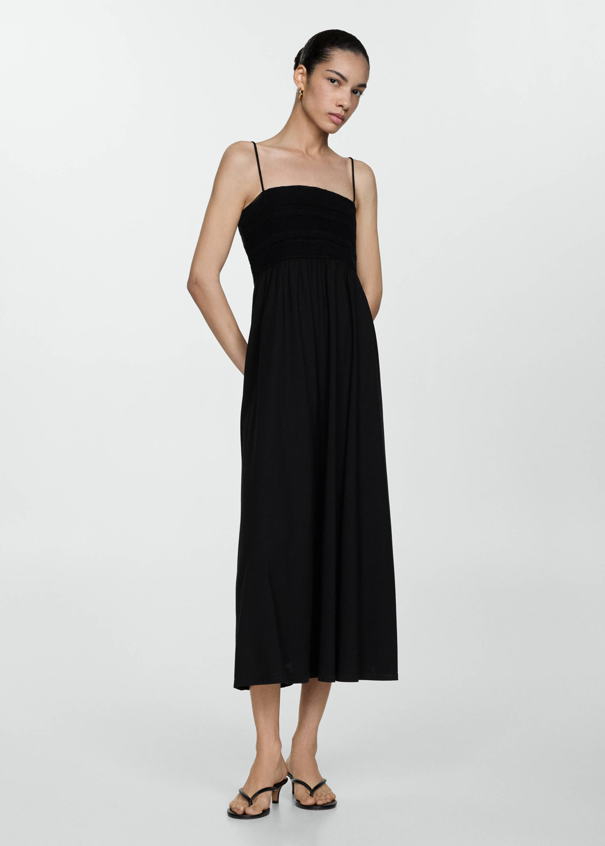 Flared midi-dress - General plane