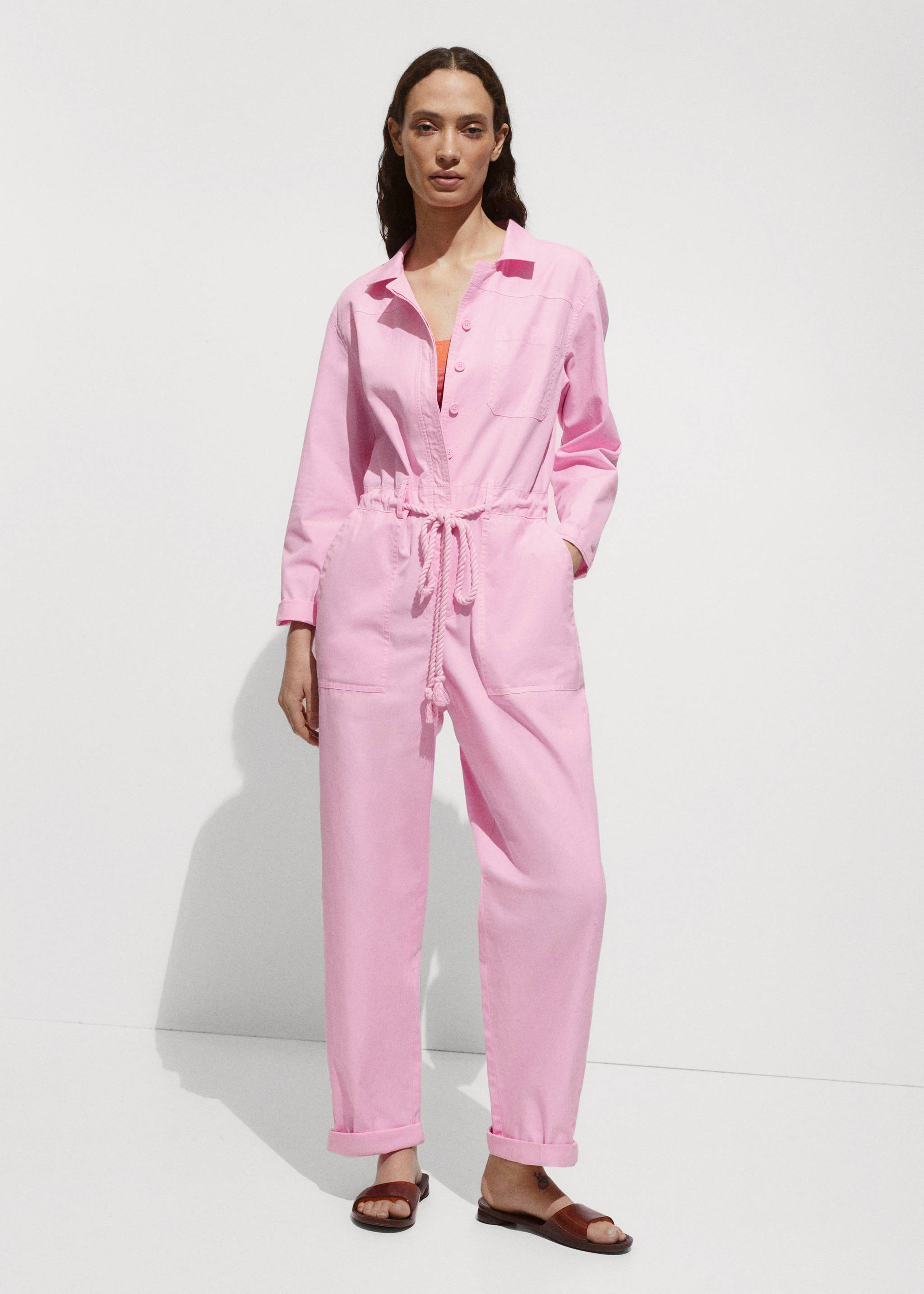 Jumpsuit with long drawstring - General plane