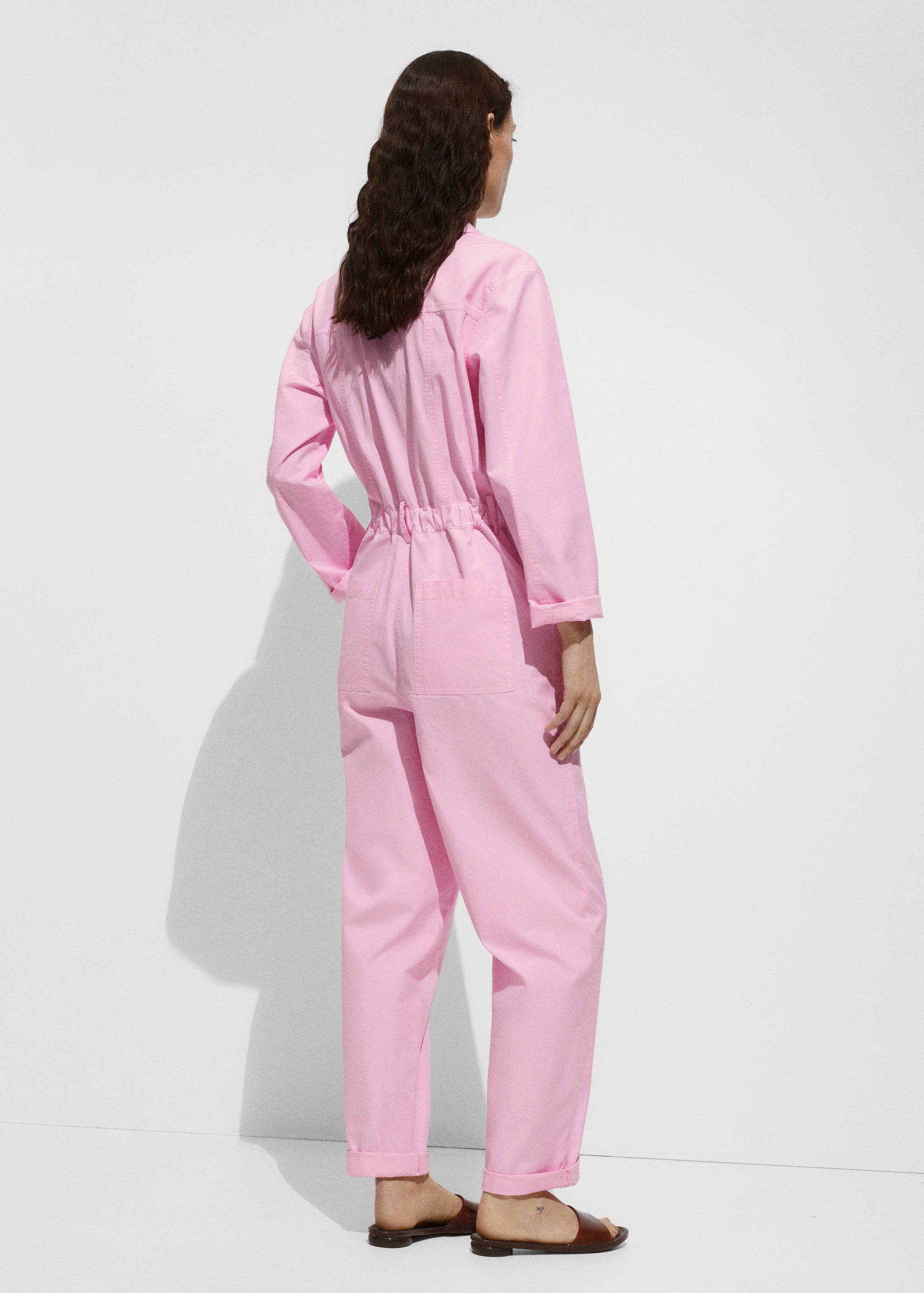 Jumpsuit with long drawstring - Reverse of the article