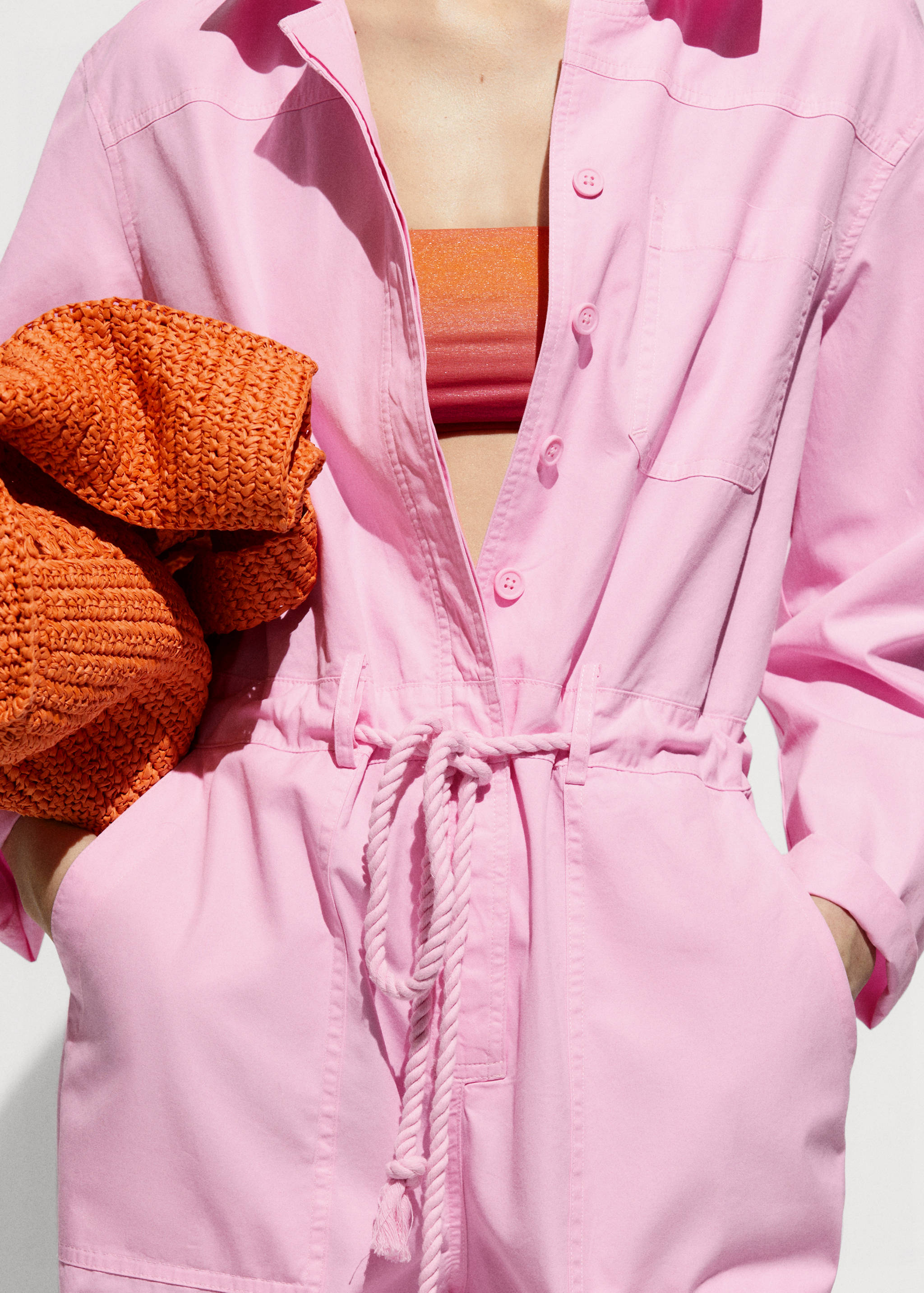 Jumpsuit with long drawstring - Details of the article 6