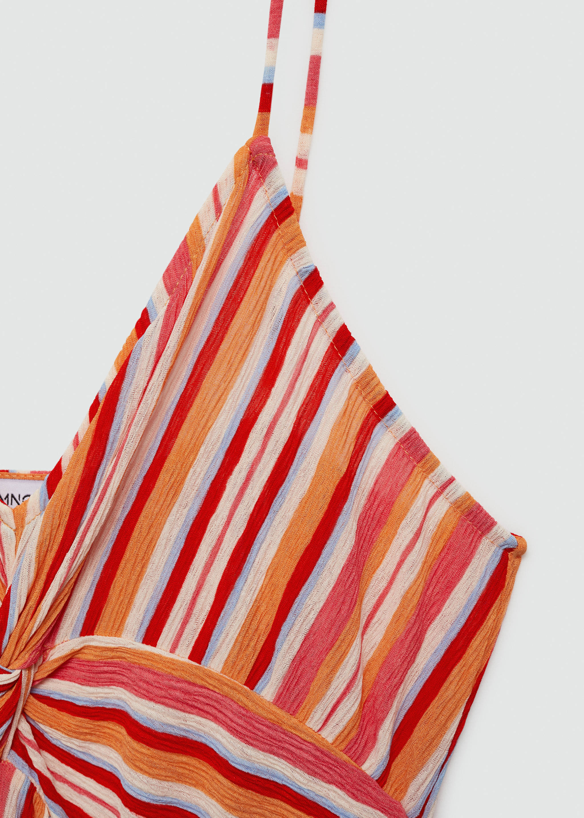 Stripped print dress - Details of the article 0