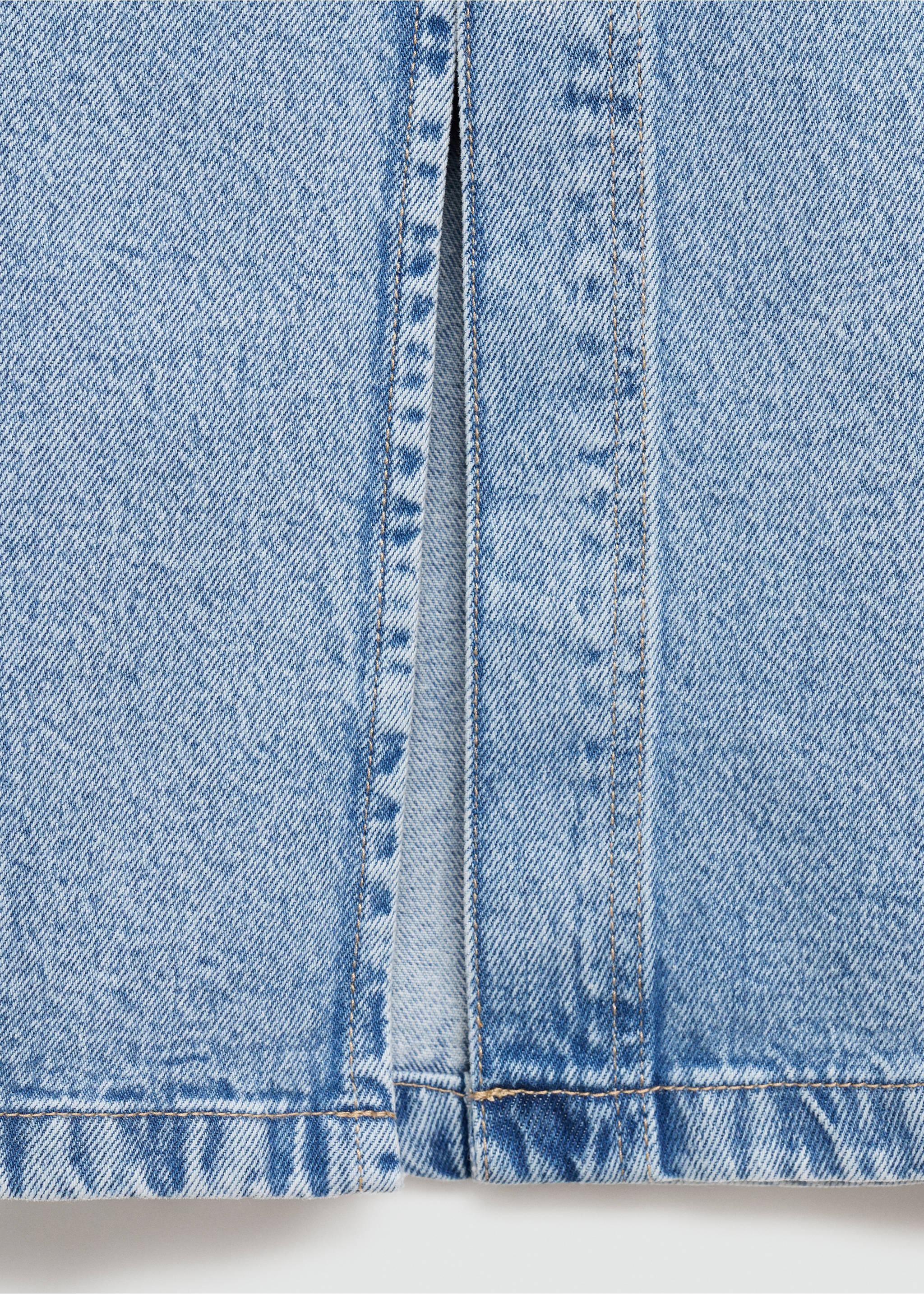 Jupe jean fendue - Détail de l'article 8, Bleu clair. Ref: 77040364-00.